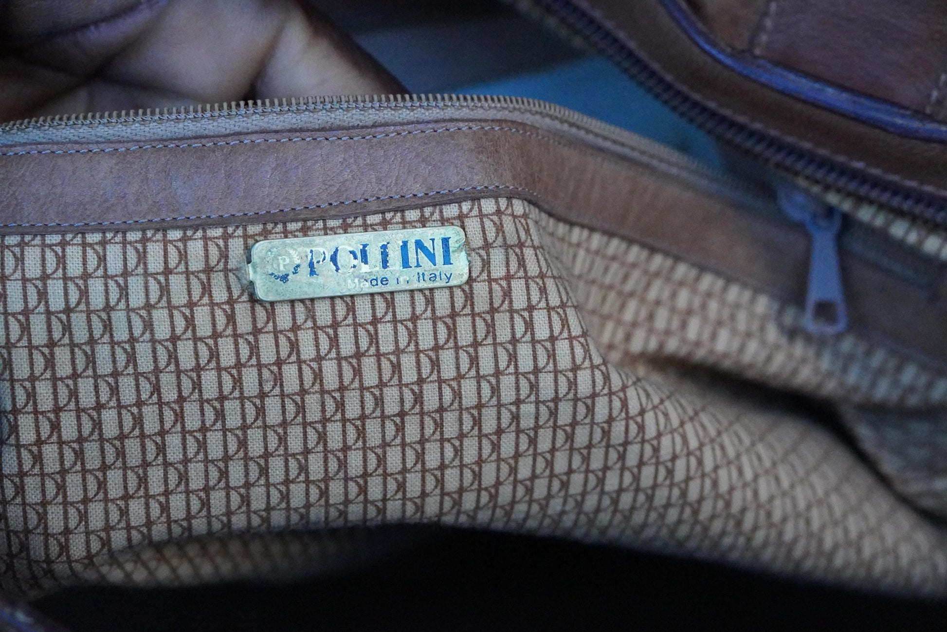 Vintage Brown Leather Tote Bag| Soft Leather Weekender with Woven Braid Side Detail