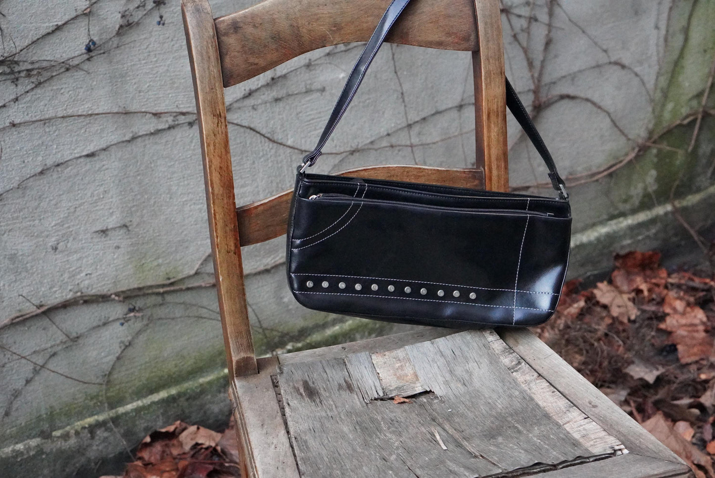 Bruno Banani Shoulder Bag Black Vintage Y2K Handbag