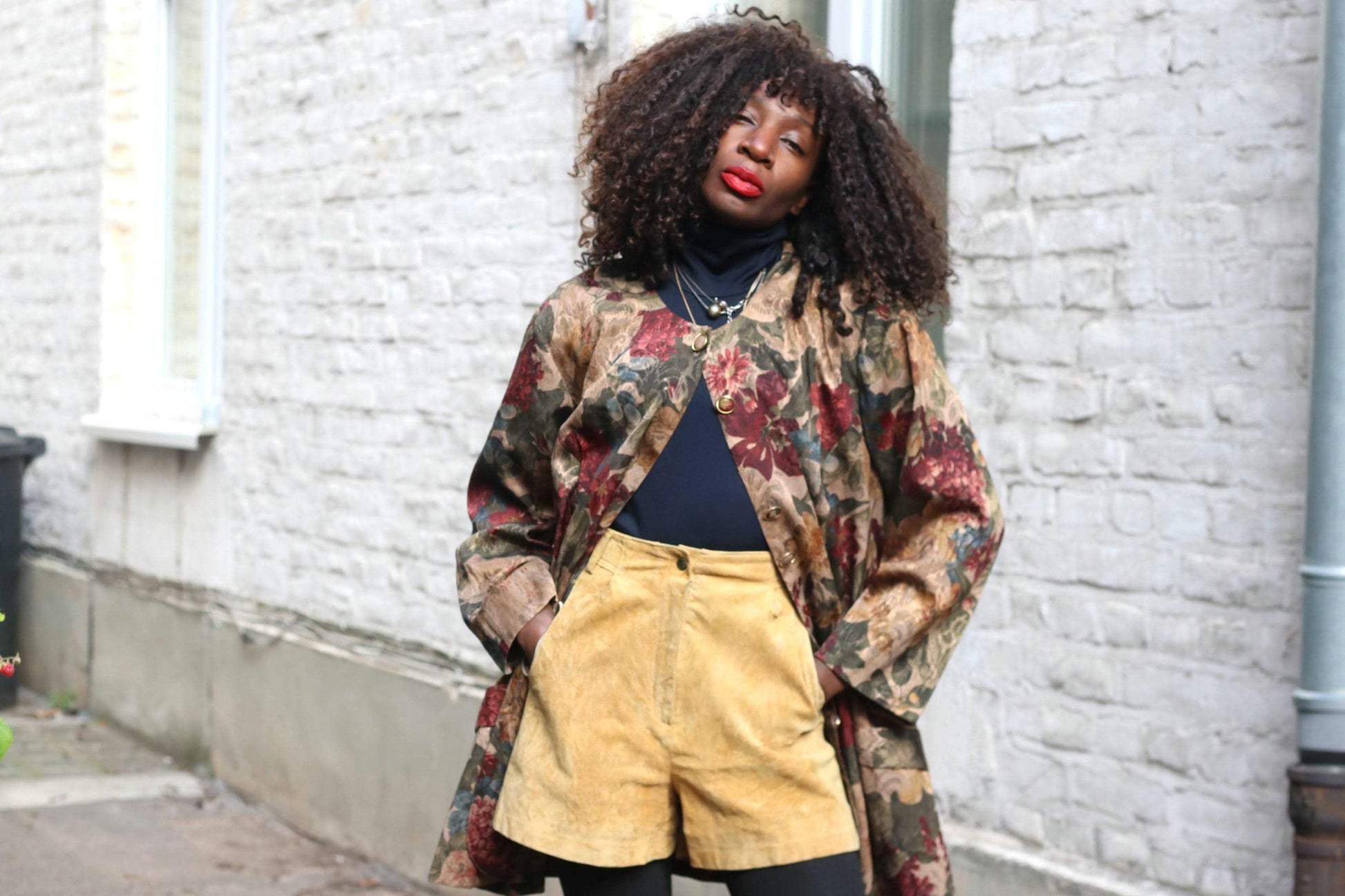 Vintage Mustard Yellow Suede Shorts| 70s Women's High Waisted Real Leather Boho Festival