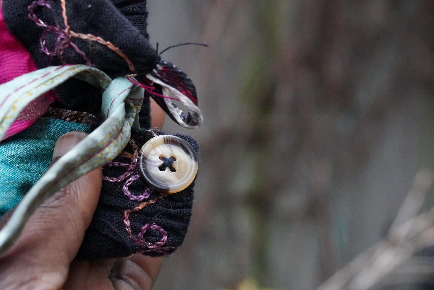 Vintage Silk Paneled Midi Skirt| 90s Boho Handcrafted Colorful Patchwork Skirt