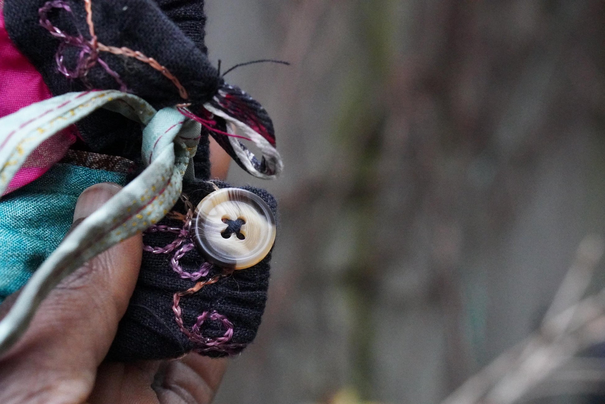 Vintage Silk Paneled Midi Skirt| 90s Boho Handcrafted Colorful Patchwork Skirt