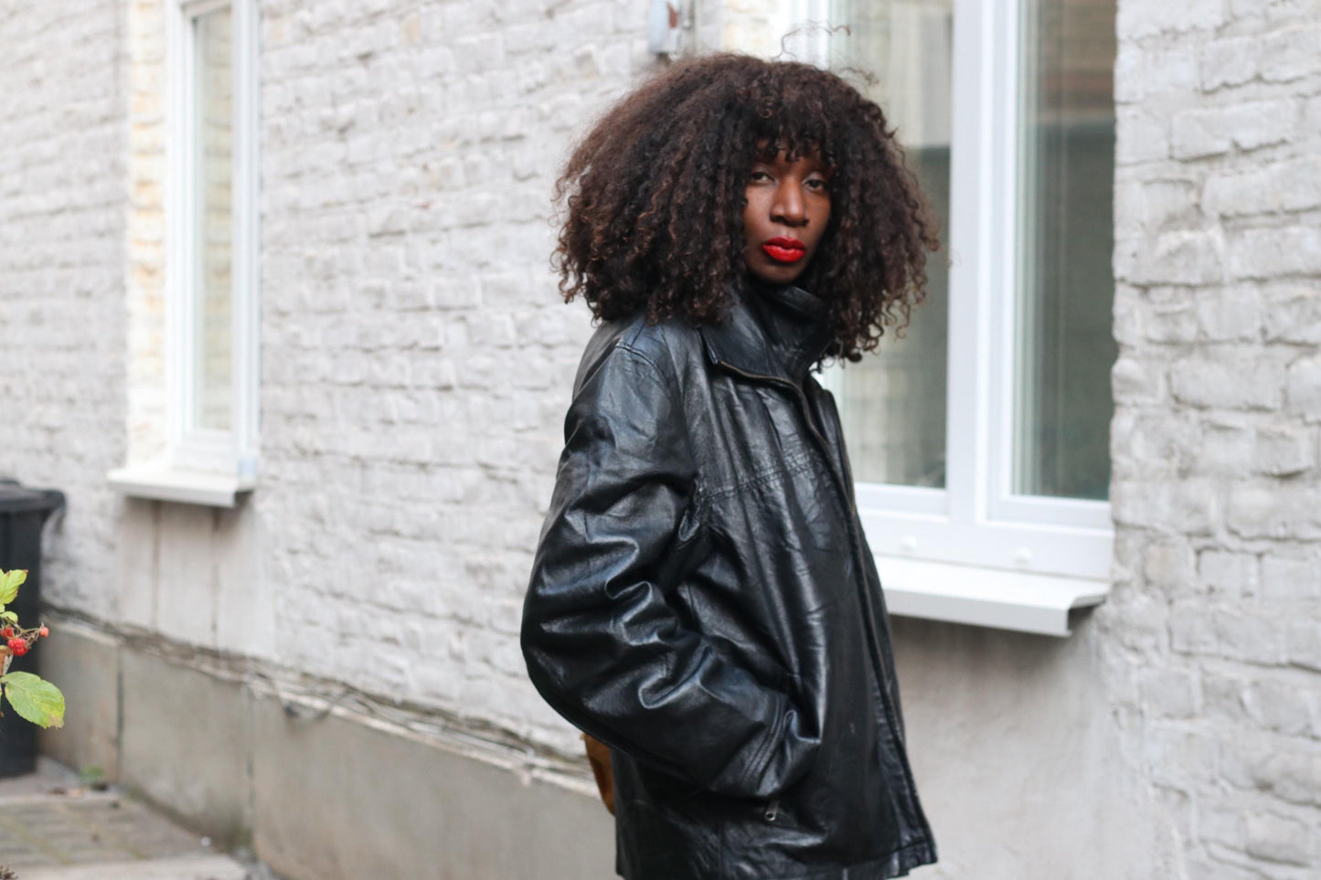 Vintage Jack's Highlevel Black Leather Jacket | Unisex Oversized 90s Pigskin Bomber L