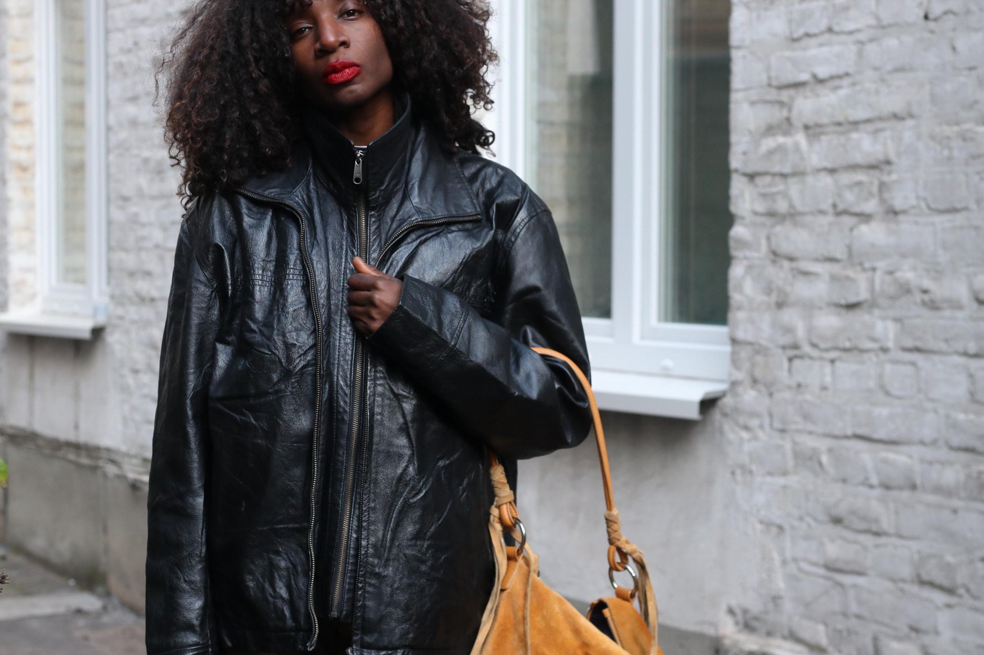 Vintage Jack's Highlevel Black Leather Jacket | Unisex Oversized 90s Pigskin Bomber L