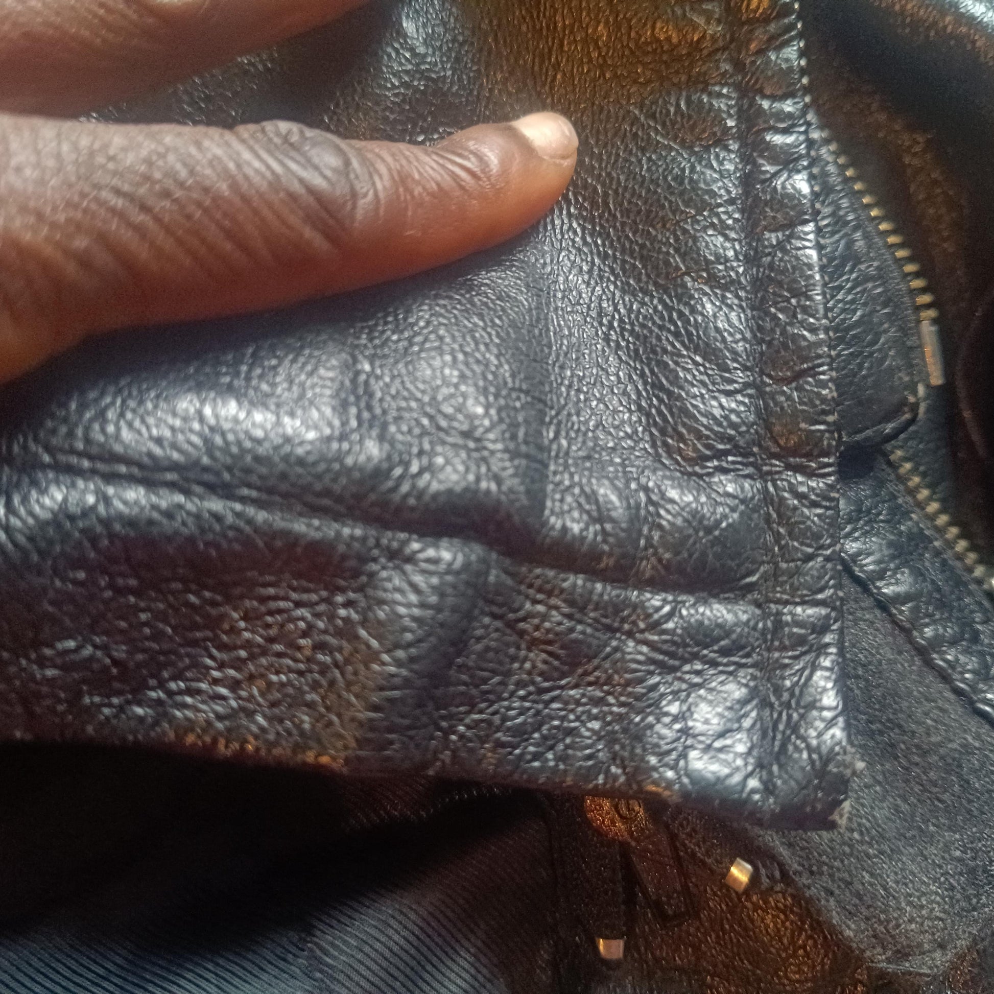 Vintage Jack's Highlevel Black Leather Jacket | Unisex Oversized 90s Pigskin Bomber L