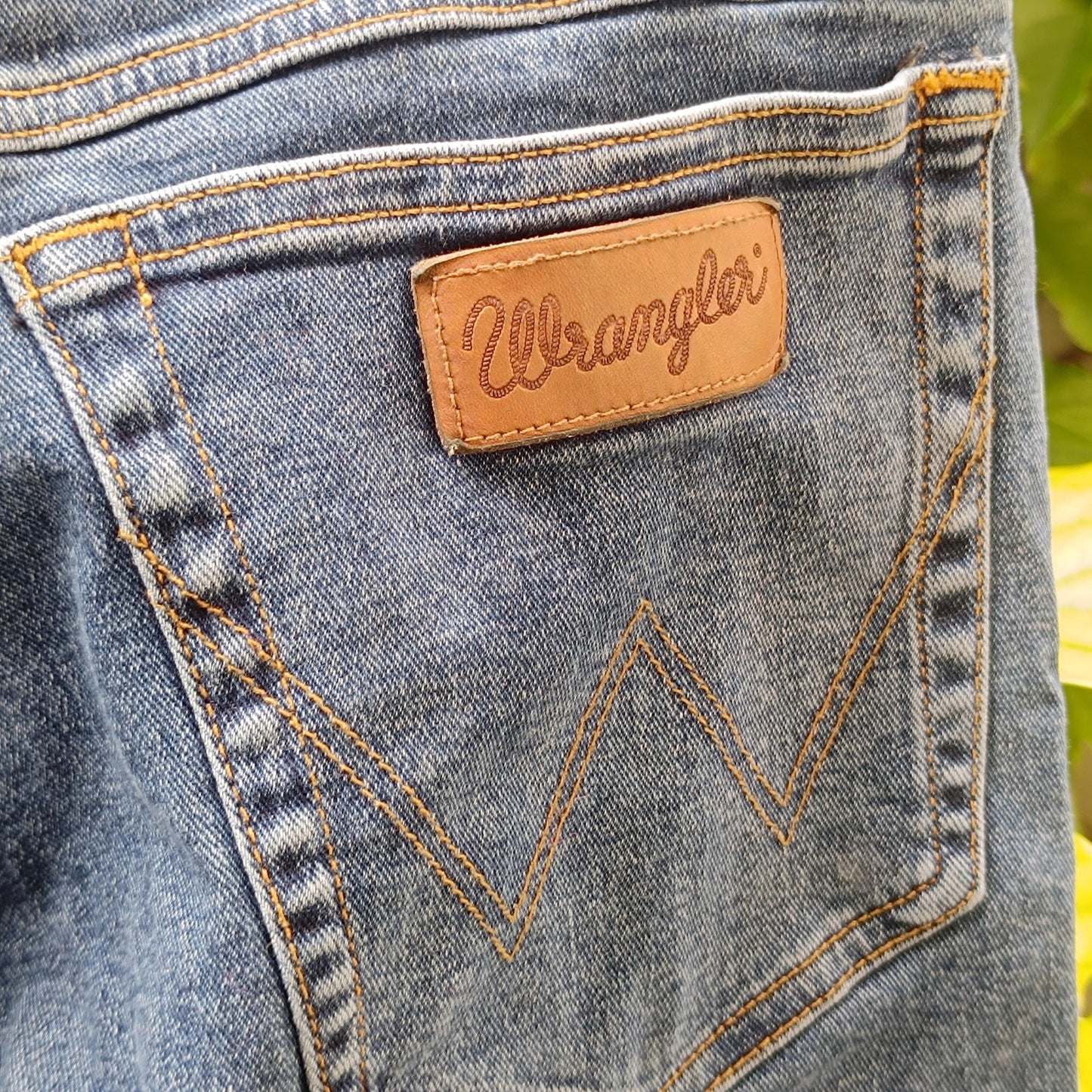Vintage Wrangler Texas Authentic Straight Leg Jeans Blue Denim High Waist W31 L30