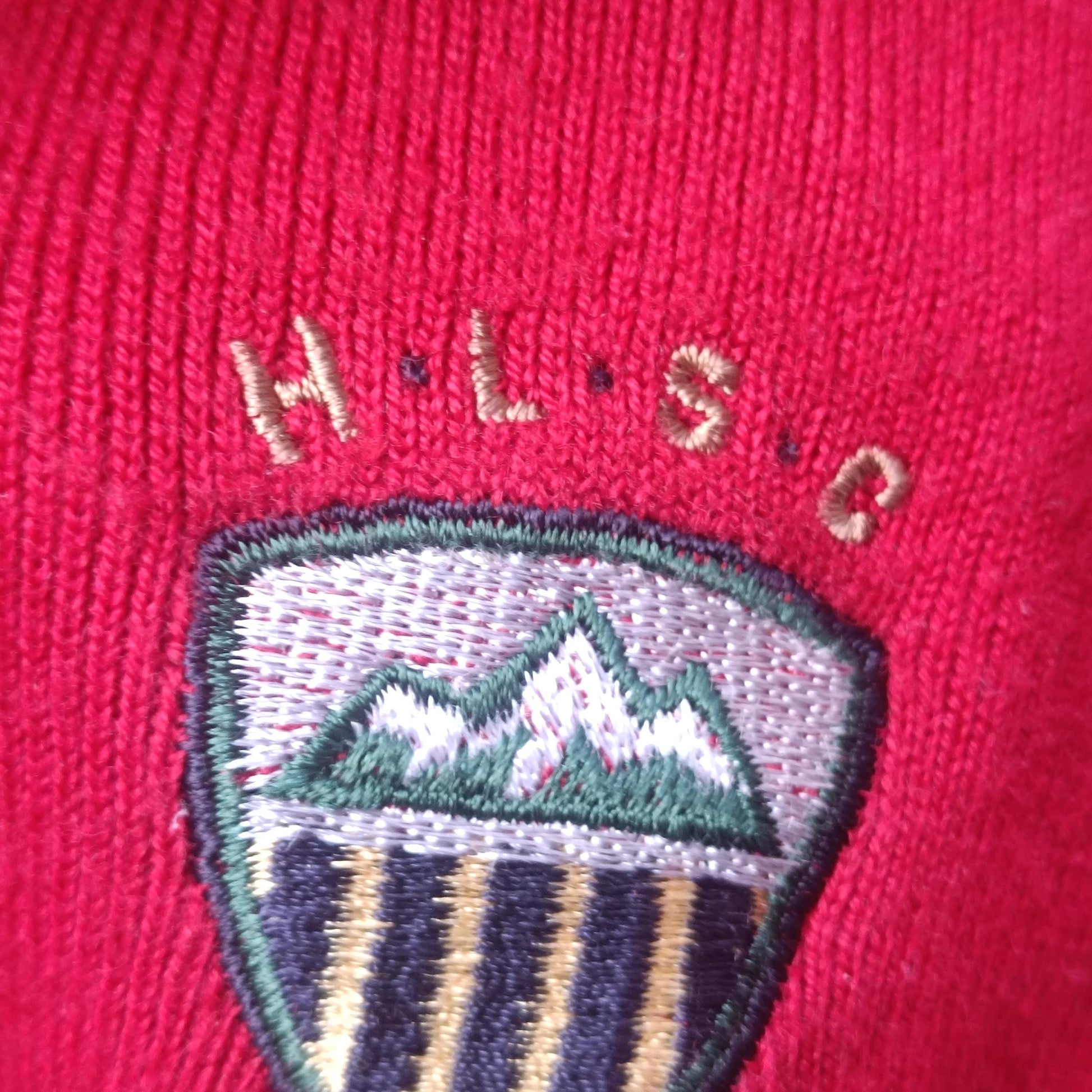 Vintage Red Polo Sweater XL| 90s Headlands Knit Jumper| Unisex Oversized Grandpa Core Men