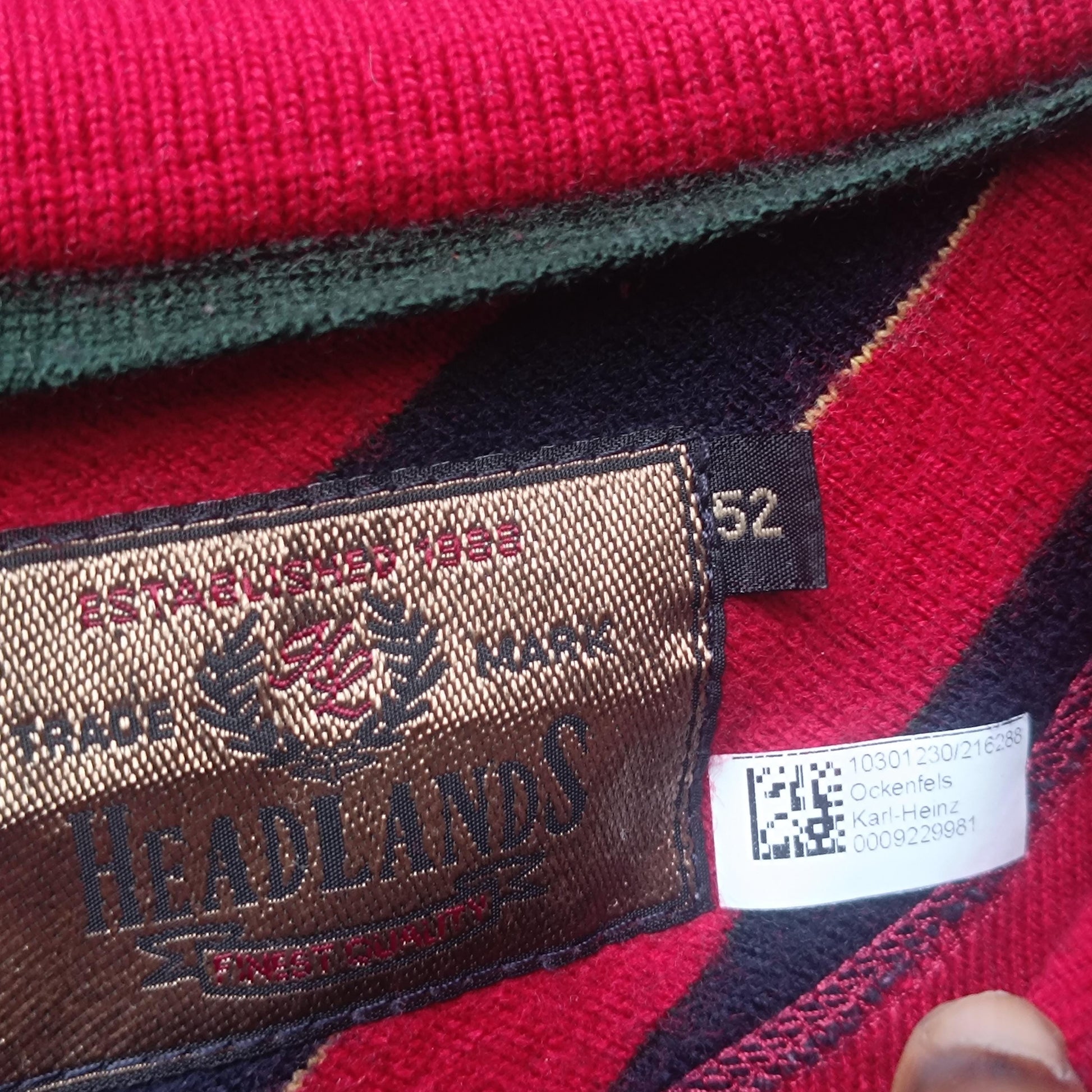 Vintage Red Polo Sweater XL| 90s Headlands Knit Jumper| Unisex Oversized Grandpa Core Men