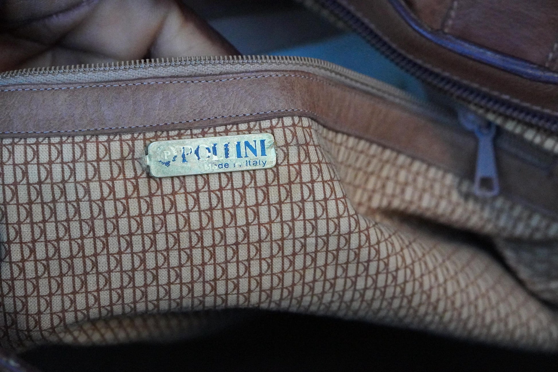 Vintage Brown Leather Tote Bag| Soft Leather Weekender with Woven Braid Side Detail