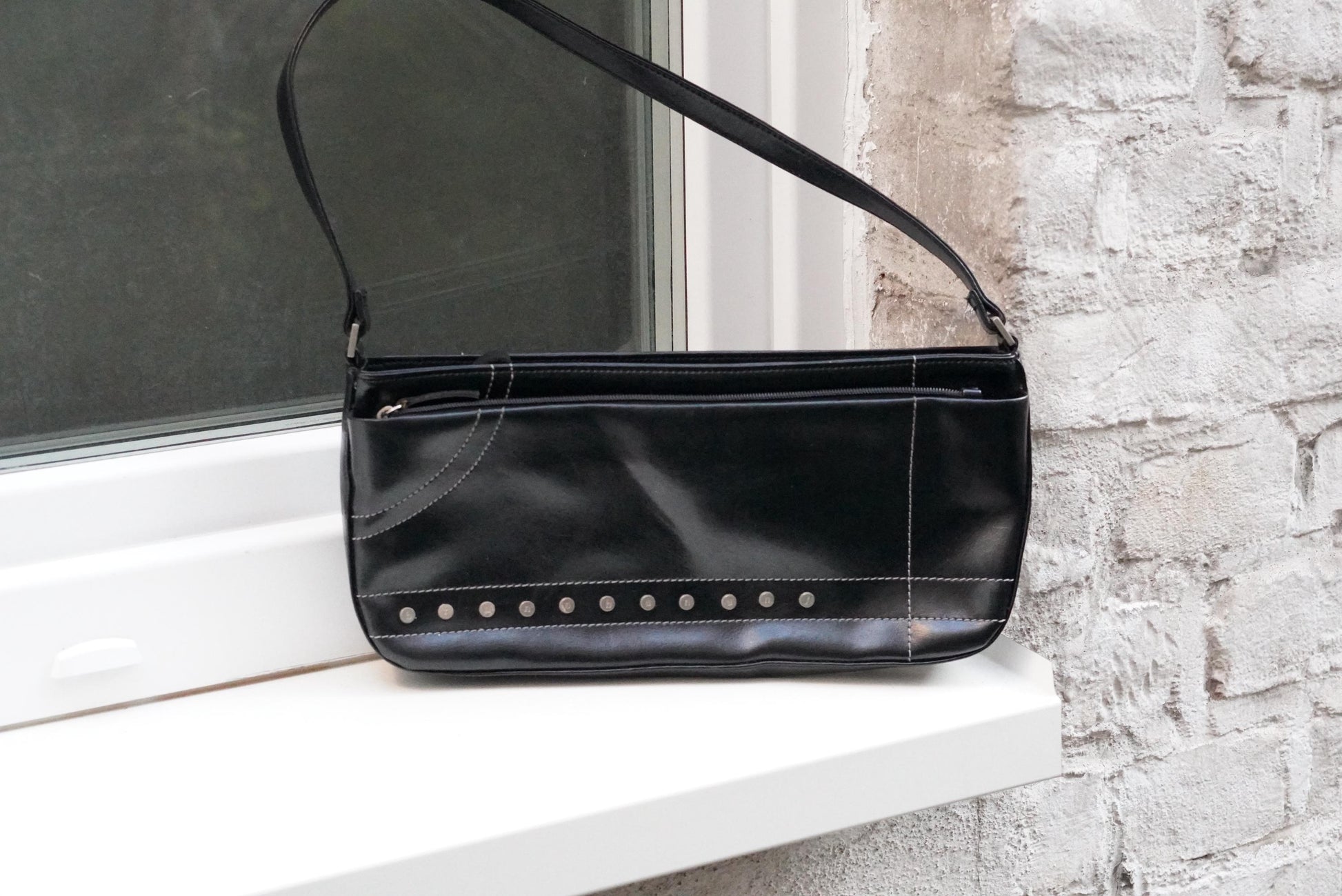 Bruno Banani Shoulder Bag Black Vintage Y2K Handbag