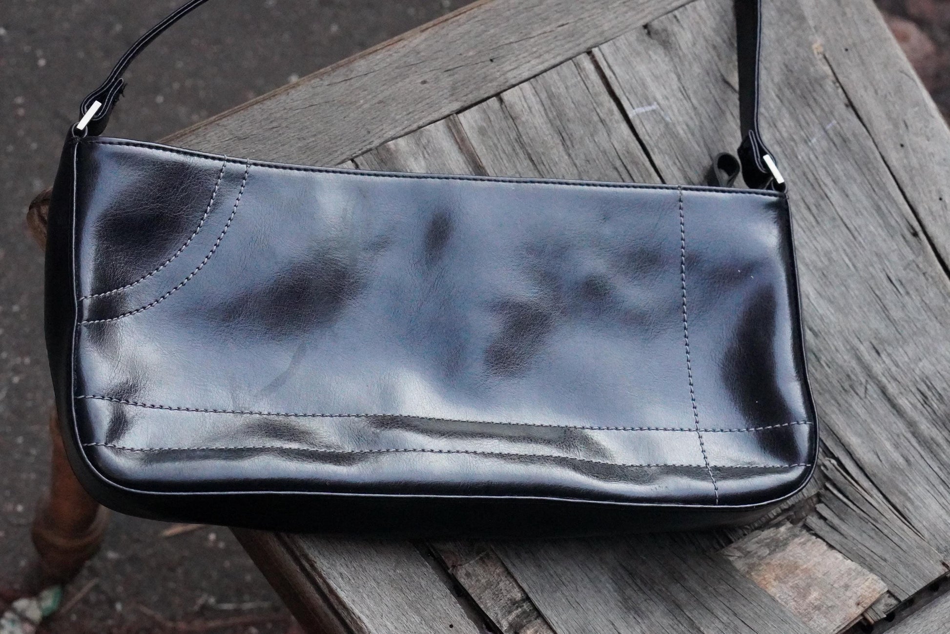 Bruno Banani Shoulder Bag Black Vintage Y2K Handbag