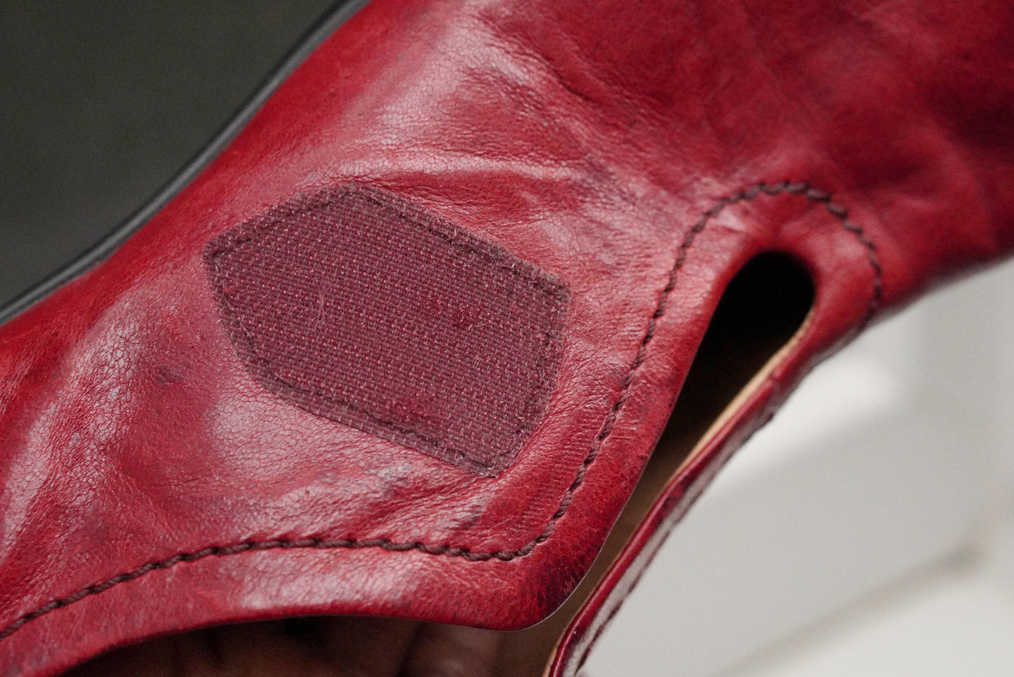 Vintage Gabor Red Leather Mary Janes| 80s Low Heel Comfy Shoes UK 5.5 EU 38.5