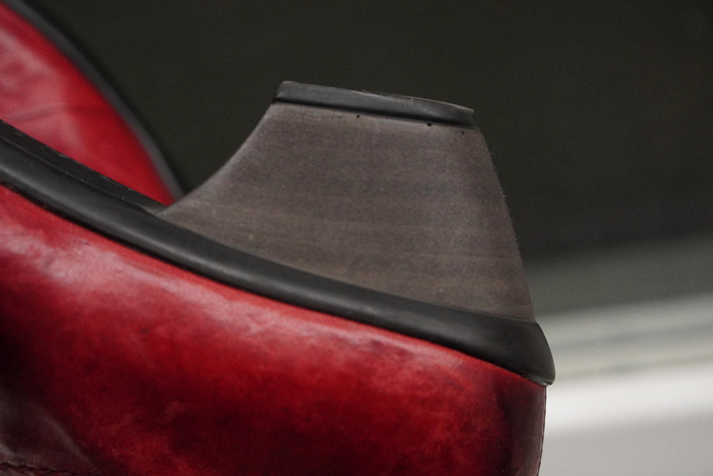 Vintage Gabor Red Leather Mary Janes| 80s Low Heel Comfy Shoes UK 5.5 EU 38.5