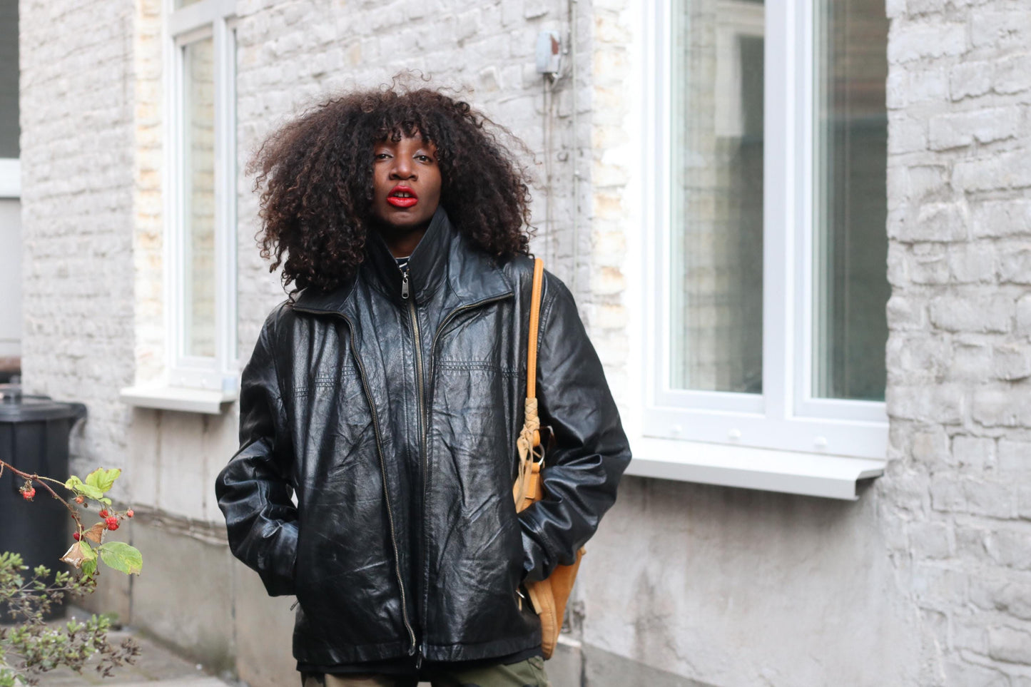 Vintage Jack's Highlevel Black Leather Jacket | Unisex Oversized 90s Pigskin Bomber L