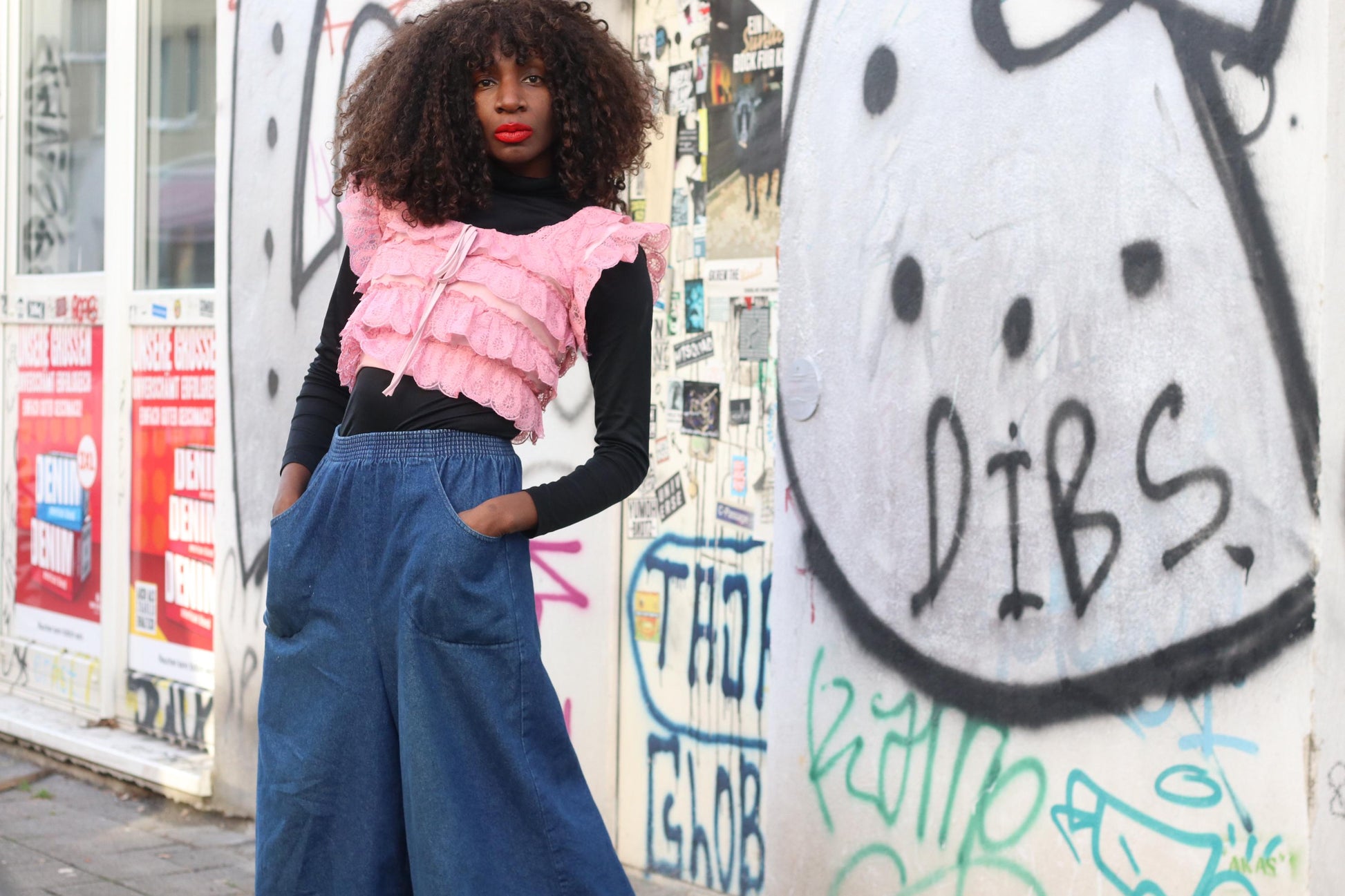 Vintage Pink Lace Ruffle Top| Coquette Layering Cami Pastel Romantic S