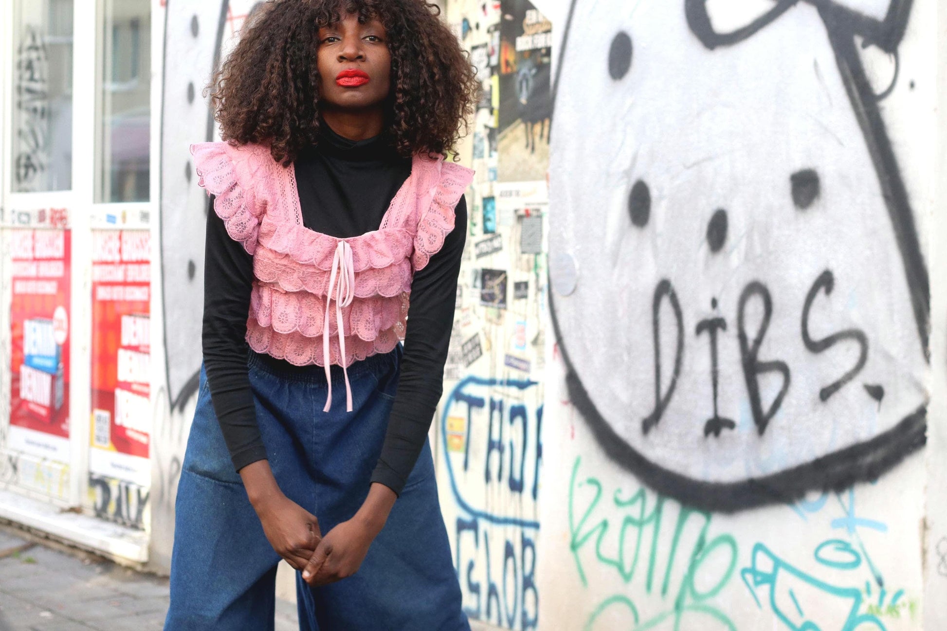 Vintage Pink Lace Ruffle Top| Coquette Layering Cami Pastel Romantic S