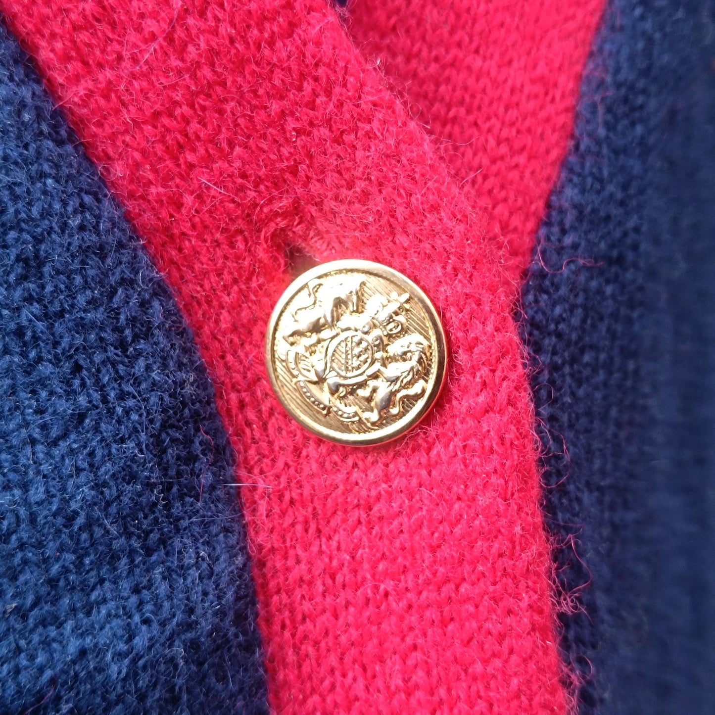 Vintage Peter Hahn Cardigan| 80s Lambswool Angora Navy Blue Oversized Sweater