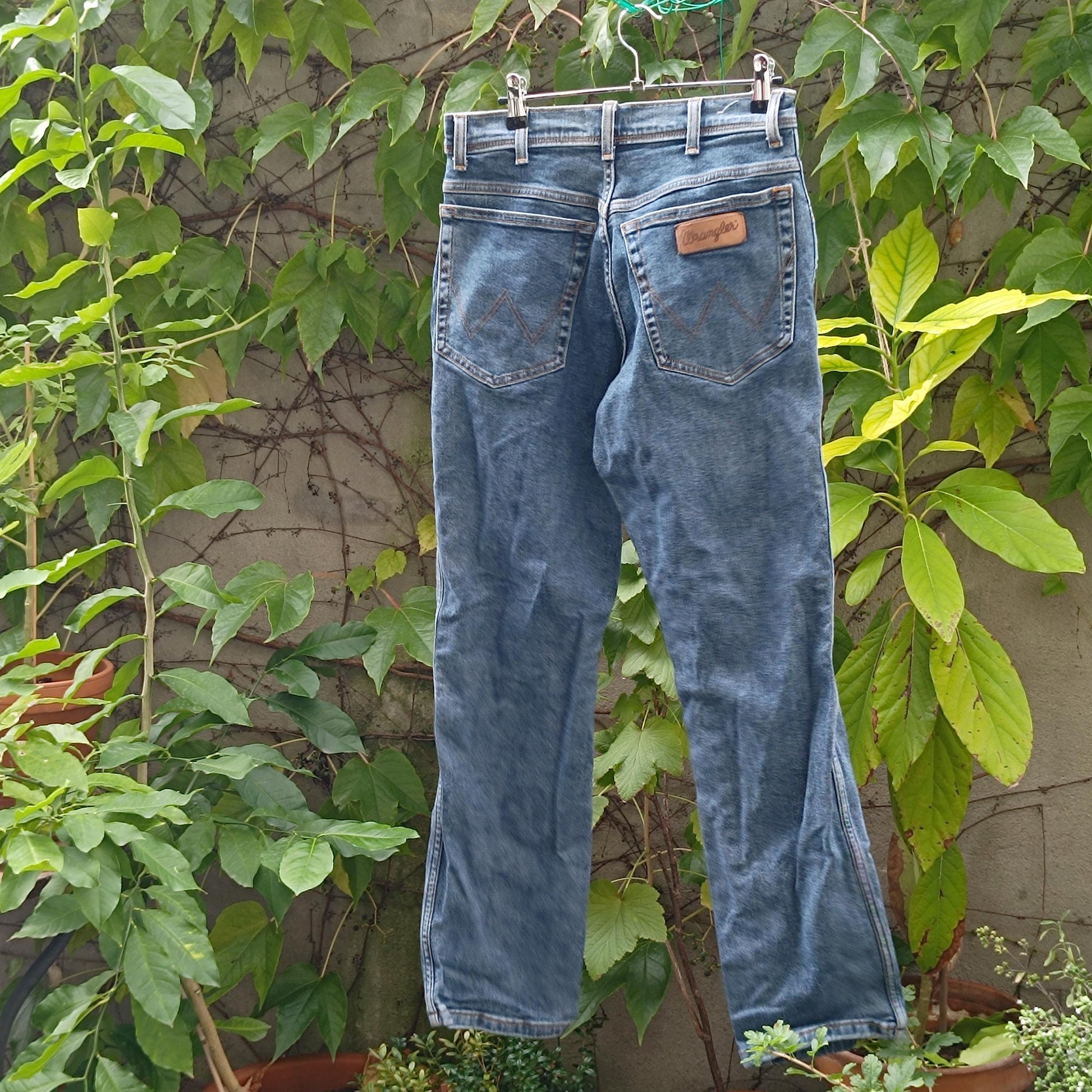 Vintage Wrangler Texas Authentic Straight Leg Jeans Blue Denim High Waist W31 L30