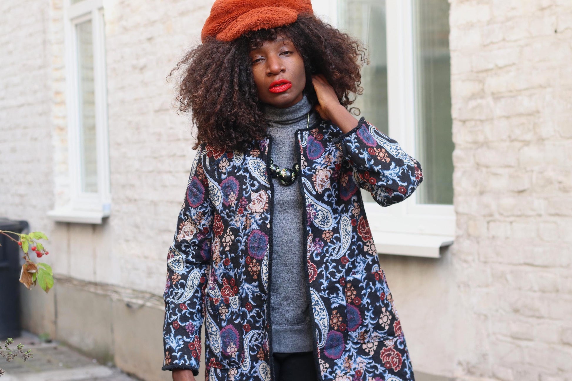 Vintage Paisley Floral Print Duster| Cotton Boho Coat| 80s Longline Lightweight Jacket