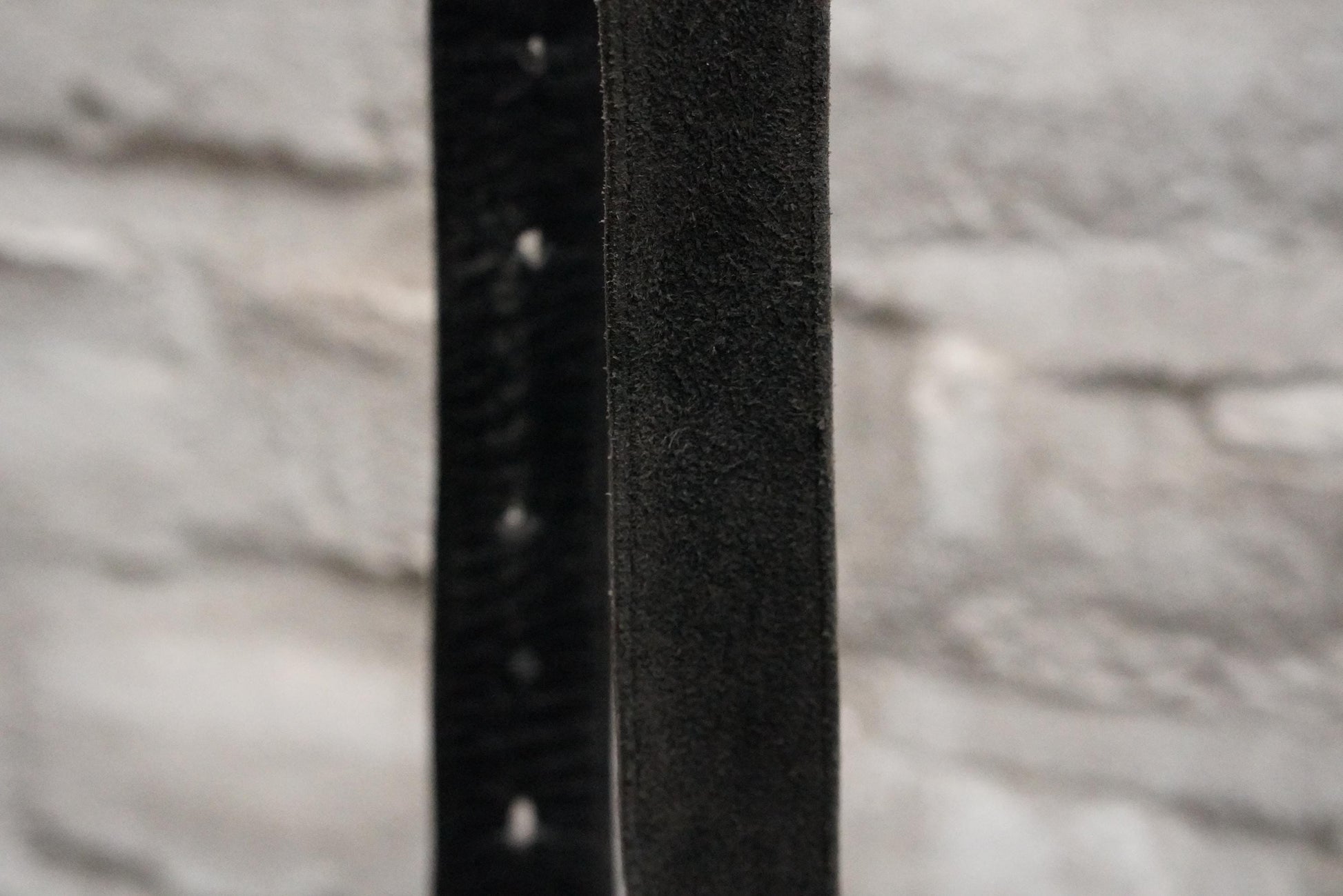 Vintage Black Leather Belt Silver Horseshoe Buckle Distressed Boho Waist Belt