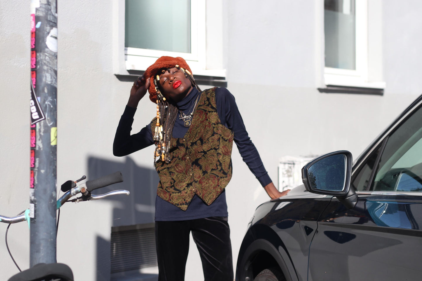 Vintage Paisley Tapestry Vest Brocade Waistcoat Dark Academia Boho Gilet Small