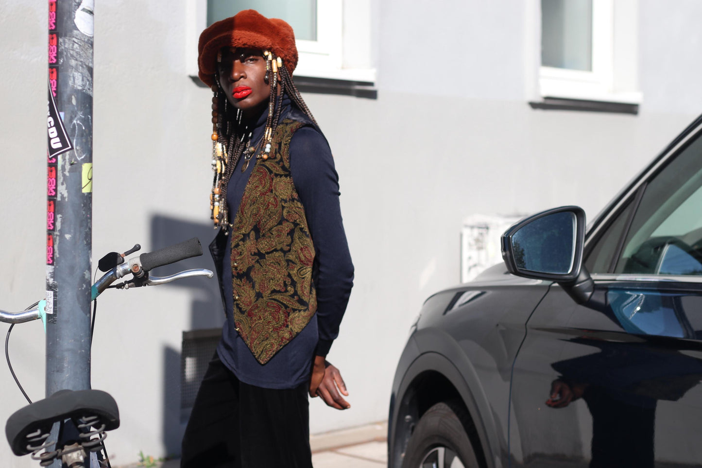 Vintage Paisley Tapestry Vest Brocade Waistcoat Dark Academia Boho Gilet Small