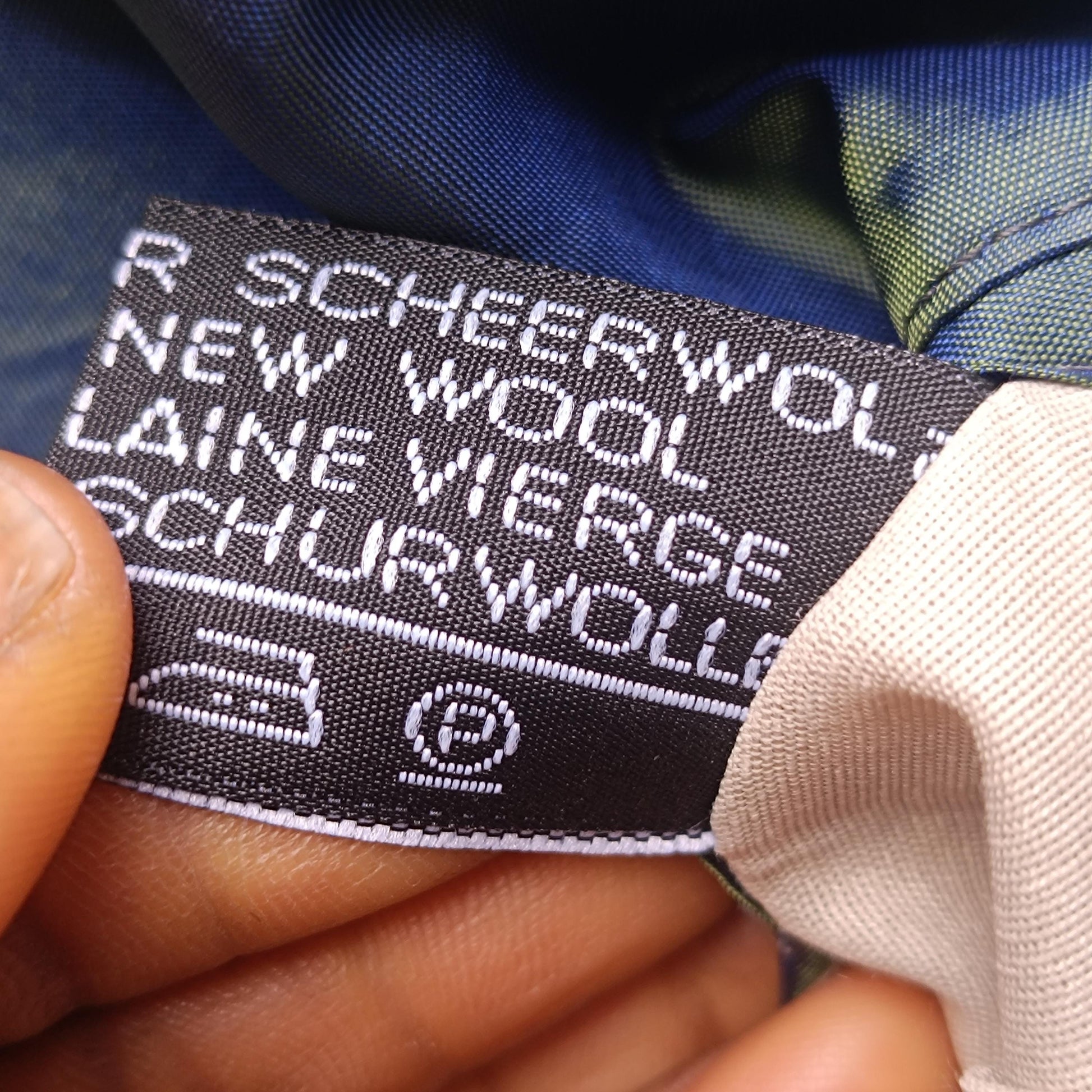 Vintage Odyssee Plaid Blazer| 90s Wool Double Breasted Green Blue Tartan Oversized Jacket