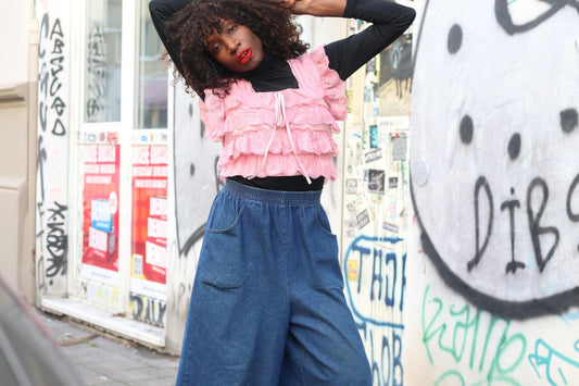 Vintage Pink Lace Ruffle Top| Coquette Layering Cami Pastel Romantic S