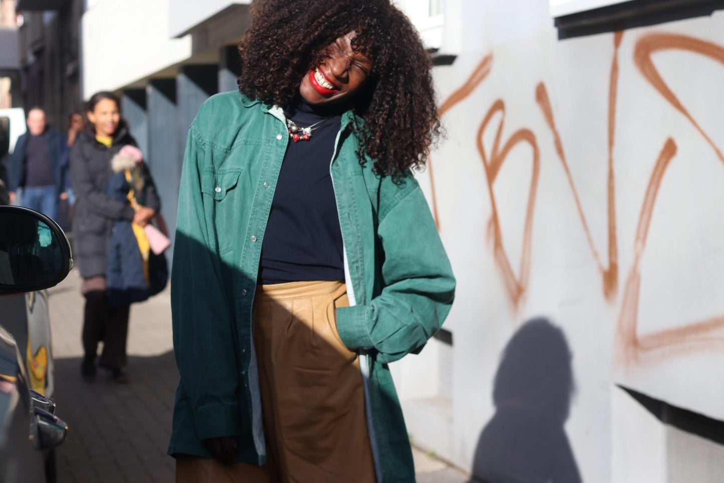 Vintage Arizona Jeans Green Denim Shirt 90s Oversized Cotton Button Up Top