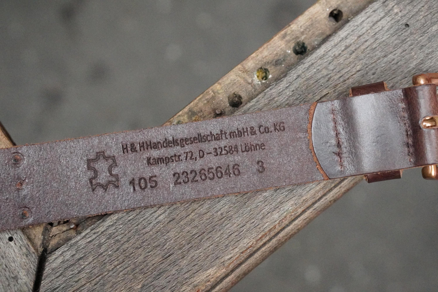 Vintage Studded Leather Belt Brown Copper Buckle Boho Western Waist Belt Size 105