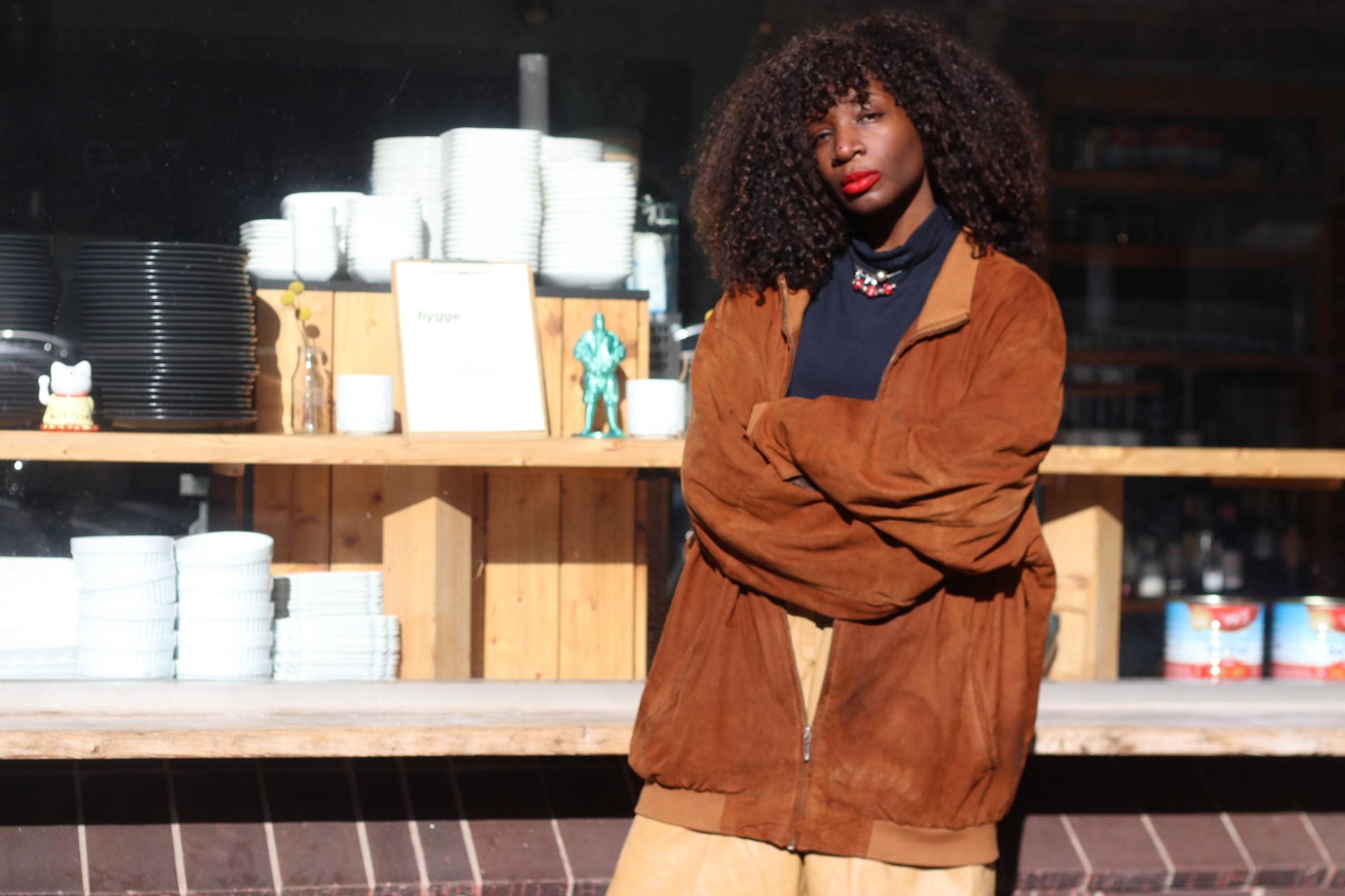 Vintage McNeal Suede Bomber Jacket Men’s Brown Leather Flight Coat Retro 90s Large