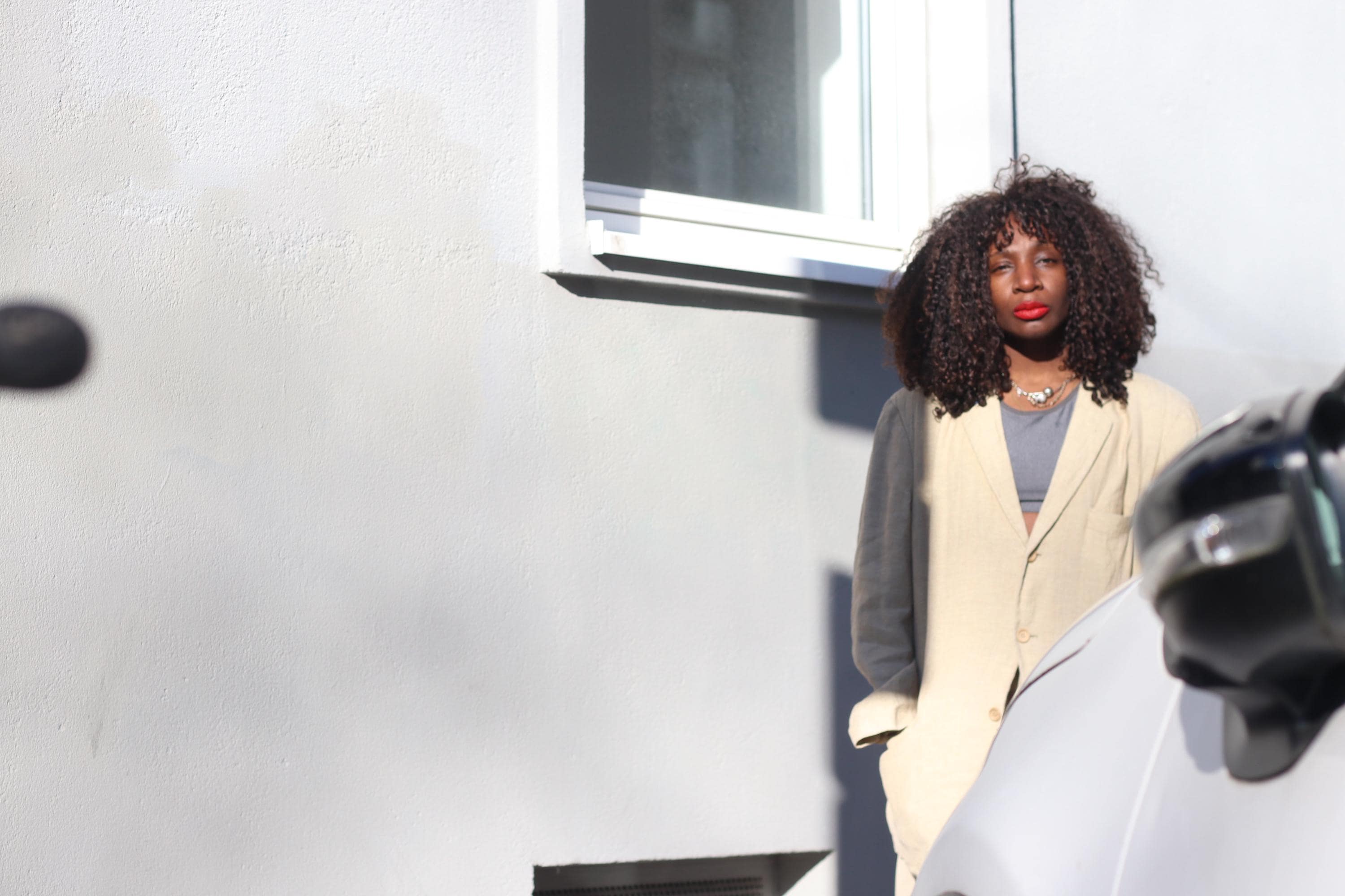 90s Hugo Boss Linen Blazer: Vintage Brown Minimalist Jacket