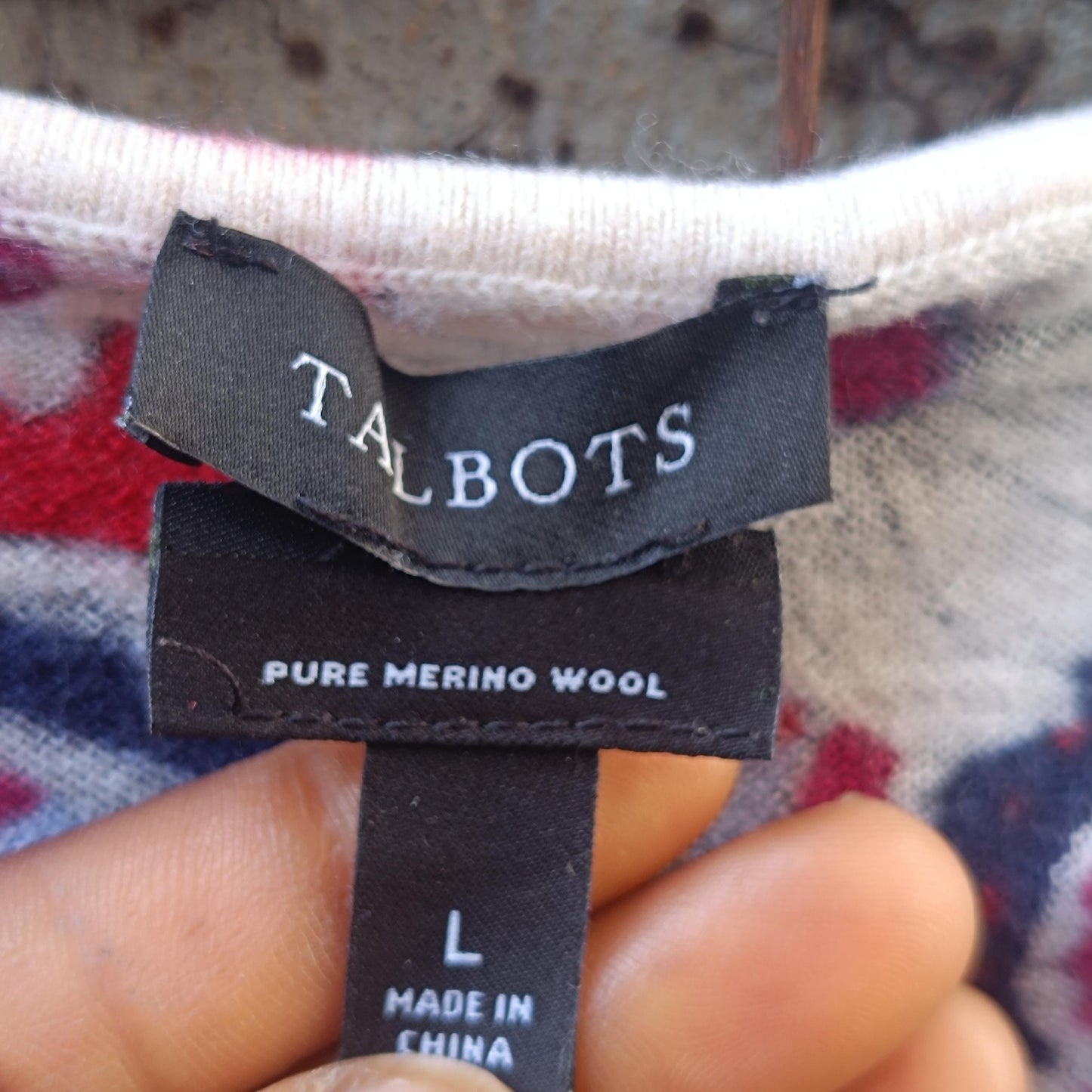 Vintage Floral Merino Wool Blouse | S-M