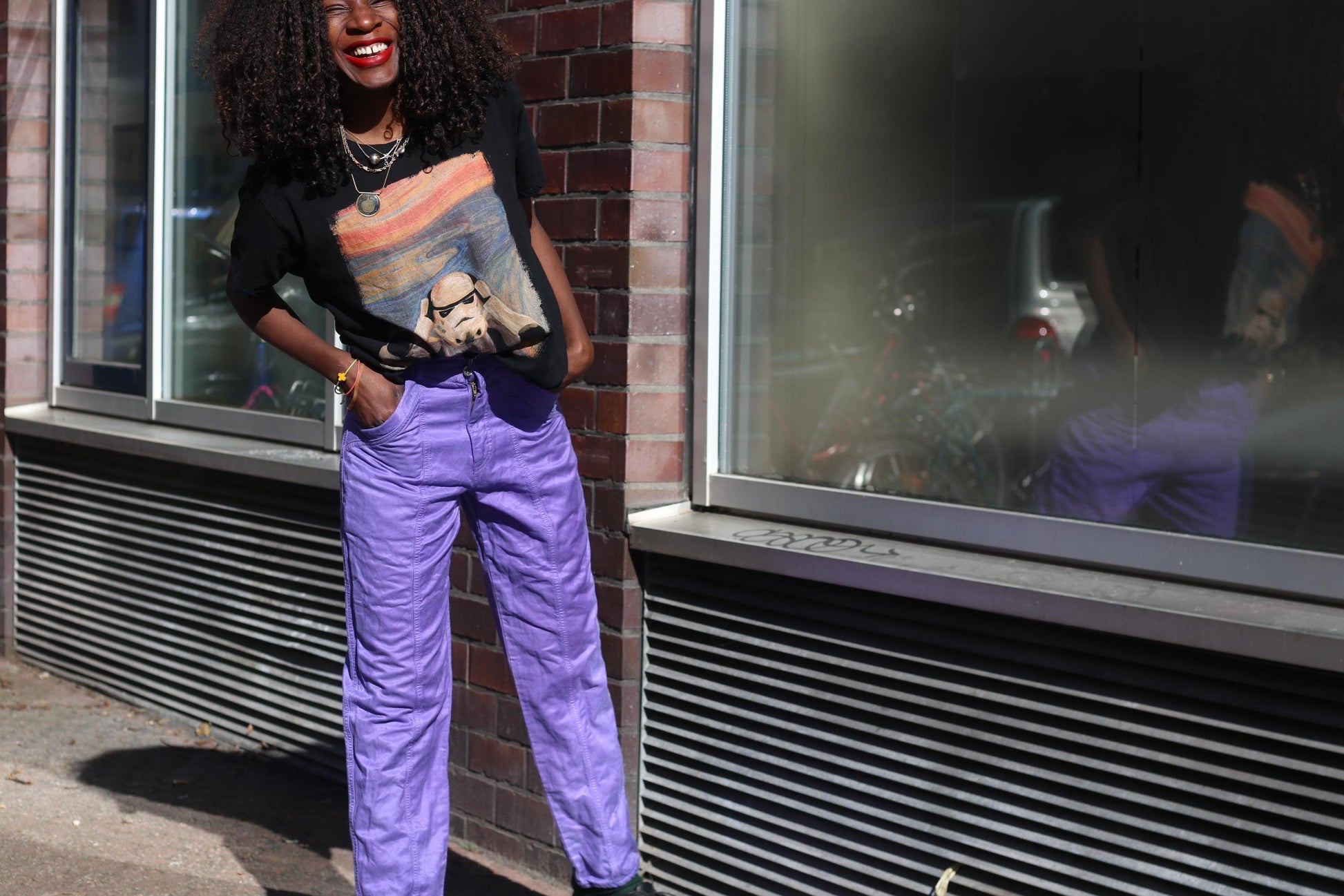 90s Purple Jeans| Vintage Highwaisted Volored denim| Street wear grunge jeans