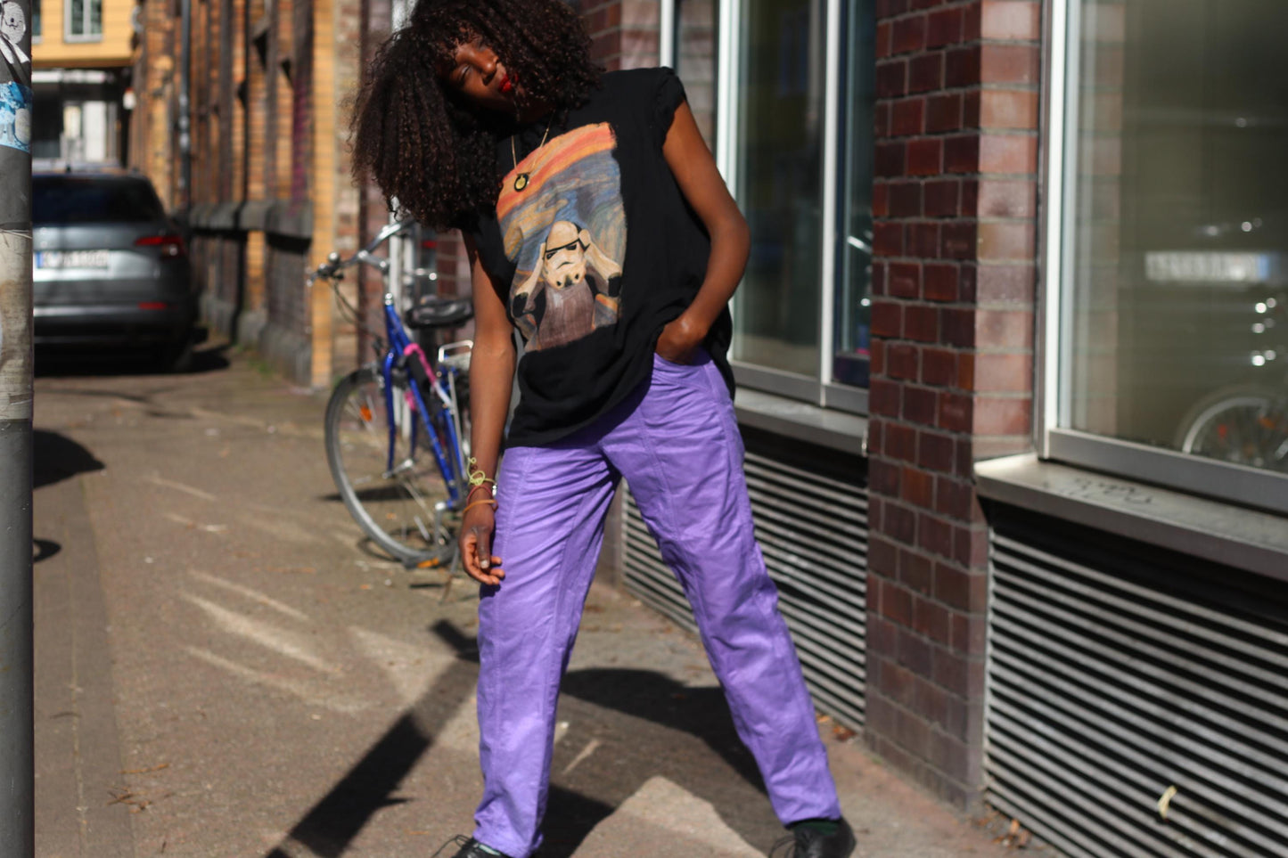 90s Purple Jeans| Vintage Highwaisted Volored denim| Street wear grunge jeans