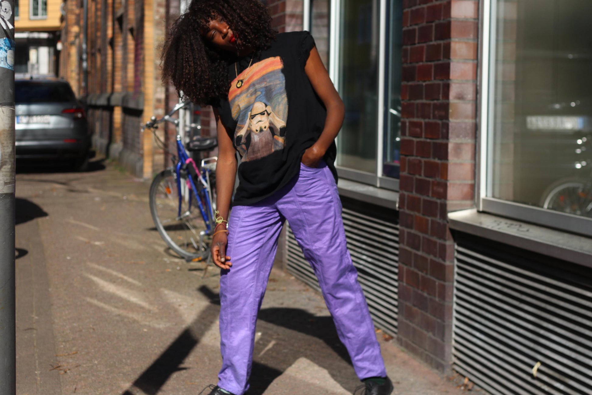 90s Purple Jeans| Vintage Highwaisted Volored denim| Street wear grunge jeans