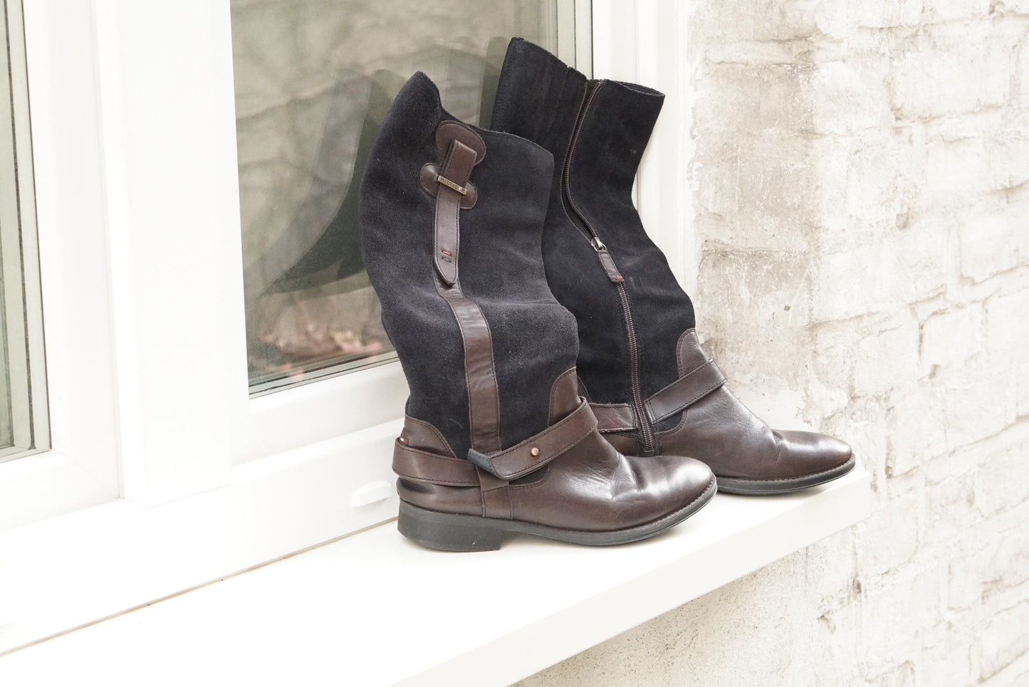 Tommy Hilfiger Boots - Vintage 2000s Brown Leather Suede - EU 37