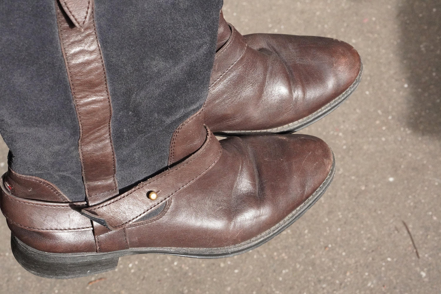 Tommy Hilfiger Boots - Vintage 2000s Brown Leather Suede - EU 37