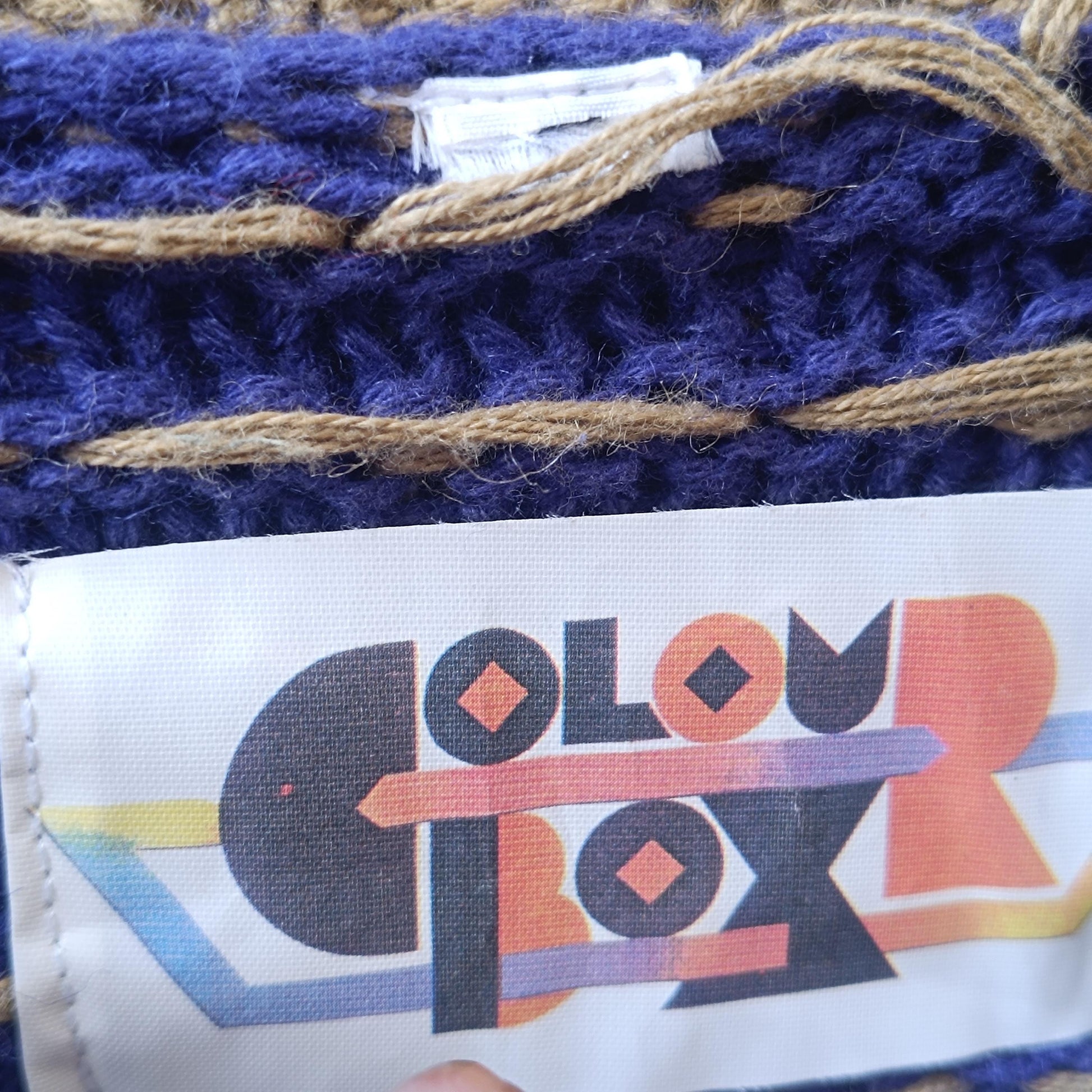 Vintage 90s Abstract Geometric Knit Sweater | Mixed Texture Ramie Cotton Jumper M