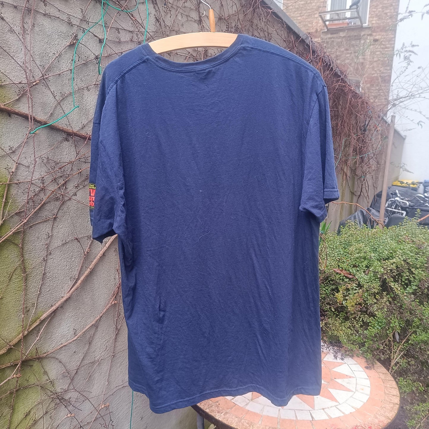 Hot Dog Season T-Shirt Navy Blue Graphic Tee XL Oversized Vintage Style Cotton