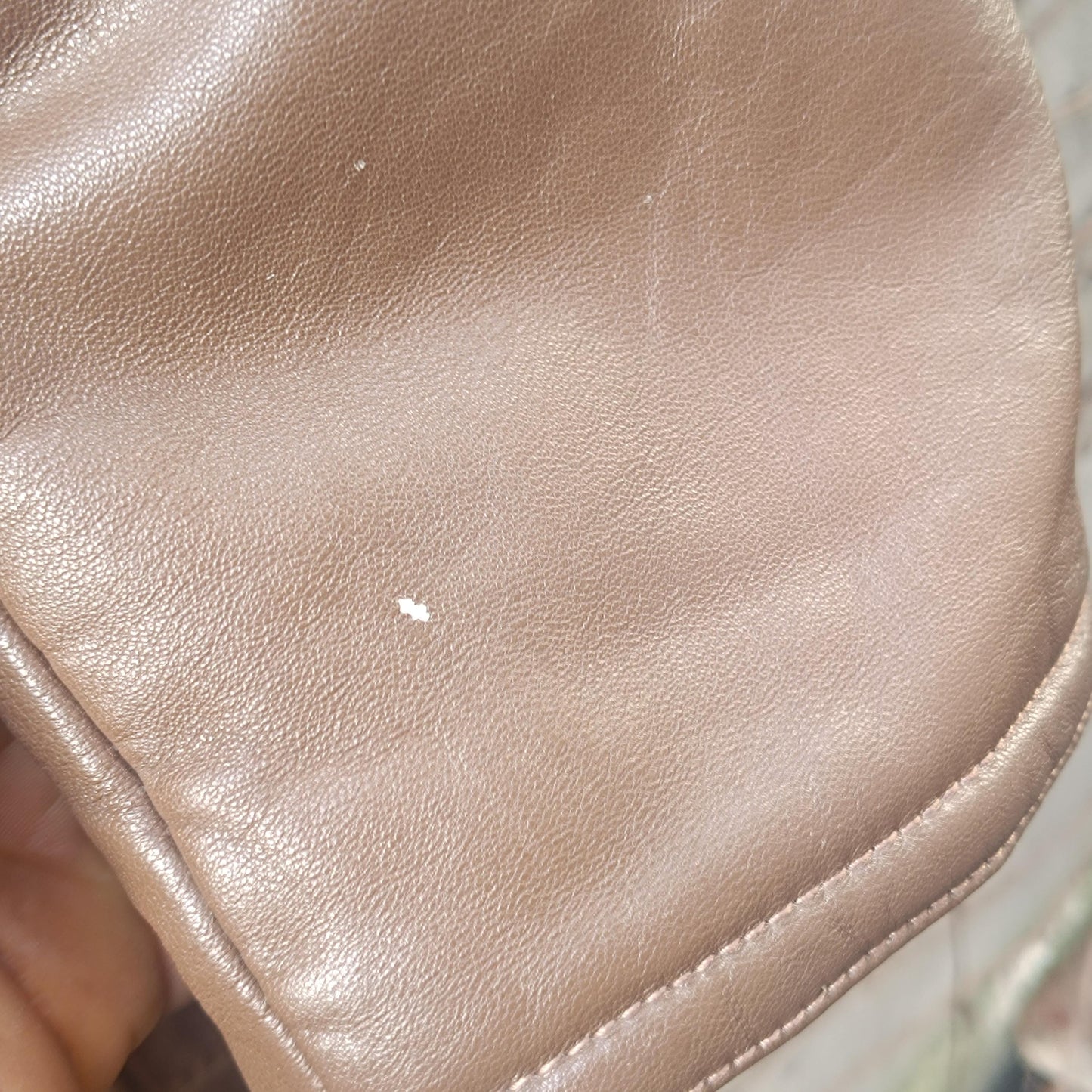 Vintage Brown Leather Trench Coat Mid Length 70s Double Breasted Belted Jacket M