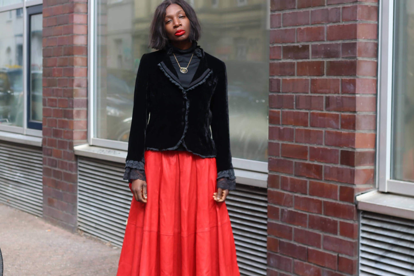 Vintage Silk Blend Velvet Blazer Black Gothic Victorian Ruffle Evening Jacket 38