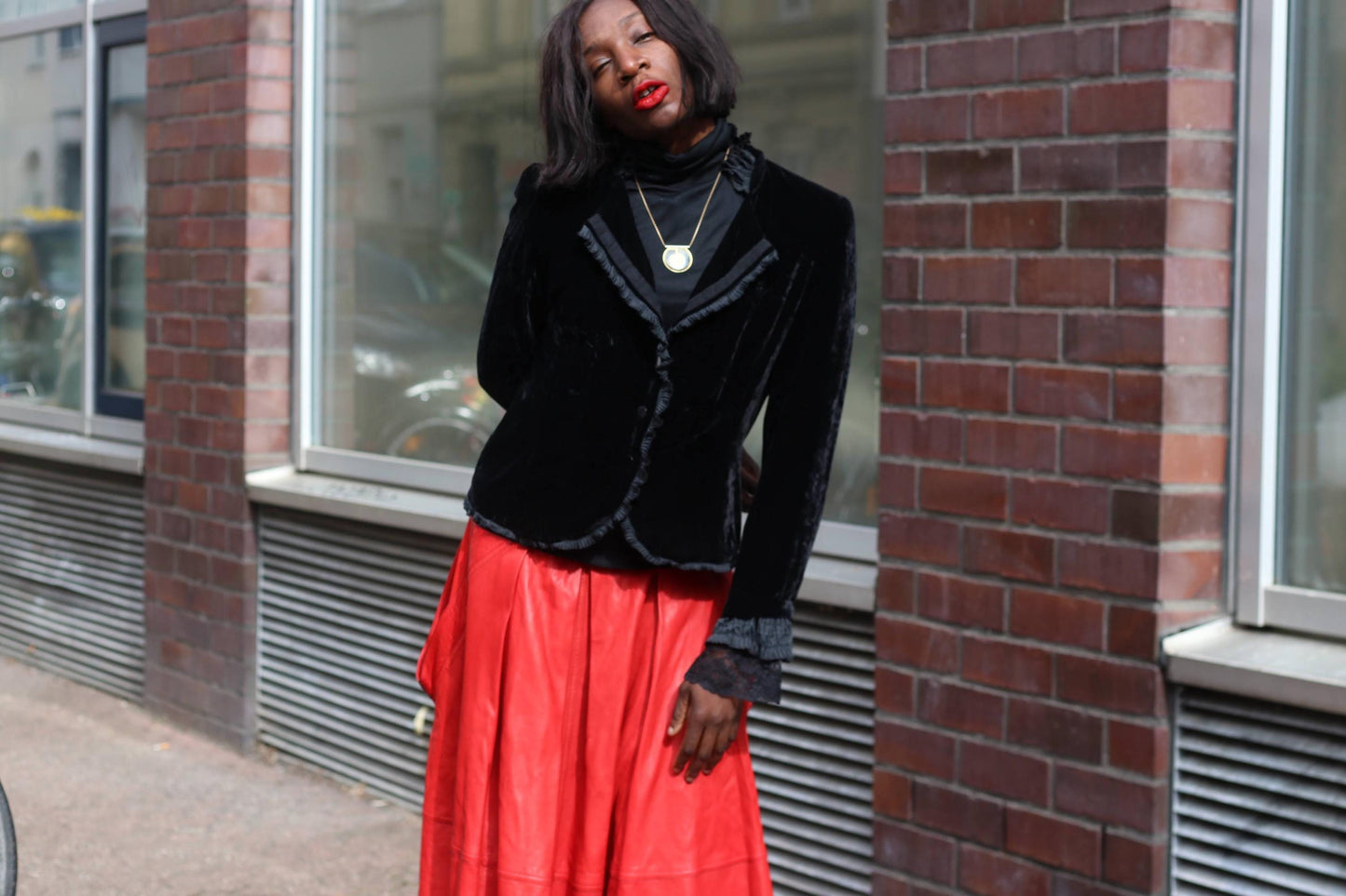 Vintage Silk Blend Velvet Blazer Black Gothic Victorian Ruffle Evening Jacket 38