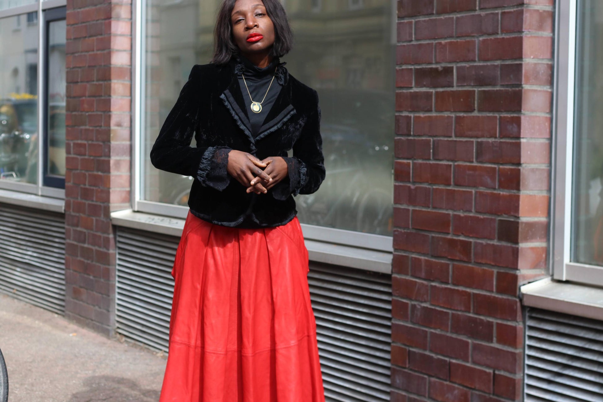 Vintage Silk Blend Velvet Blazer Black Gothic Victorian Ruffle Evening Jacket 38
