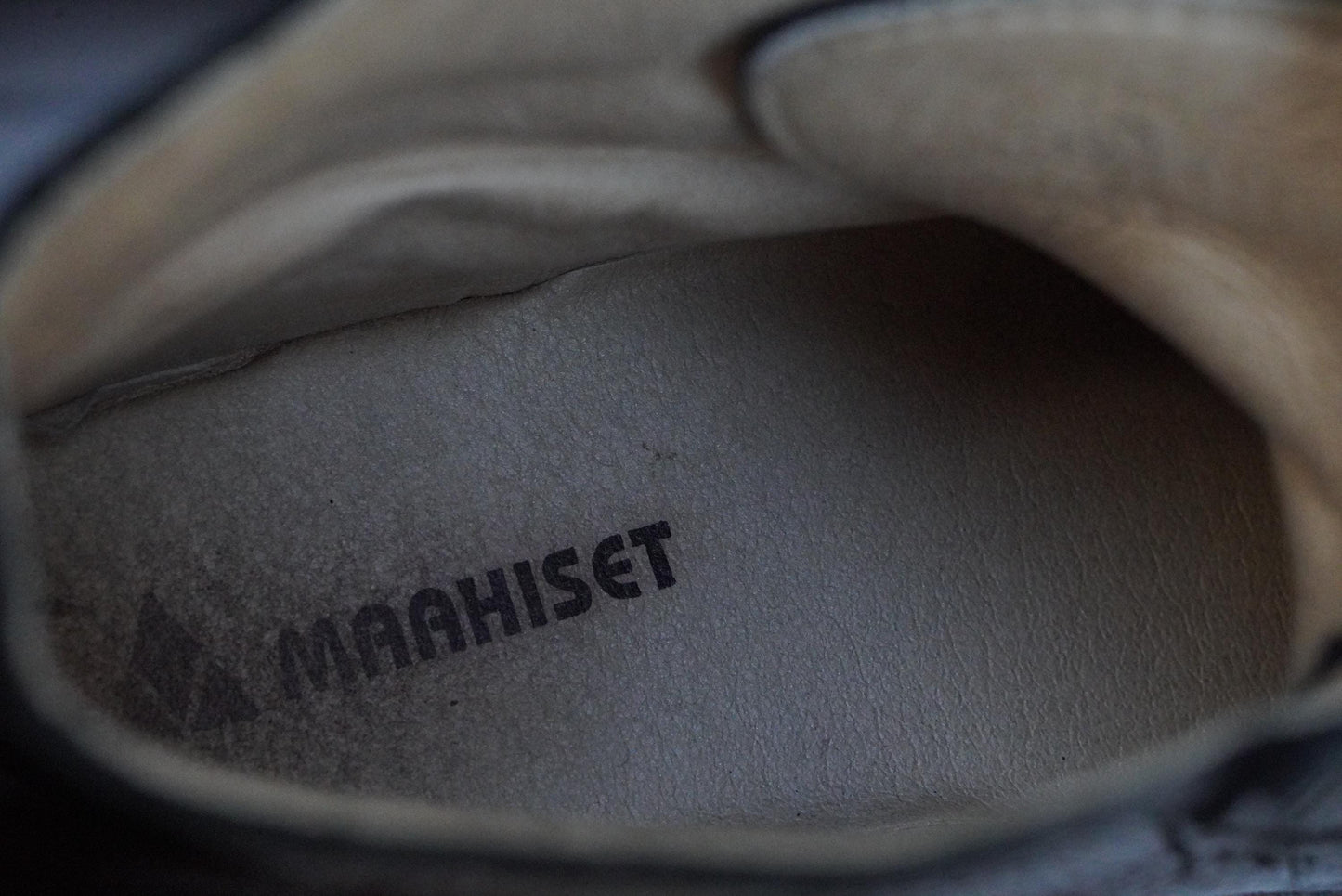 Maahiset Black Leather Lace Up Boots Wide Toe Box Finnish Vintage Minimalist 39
