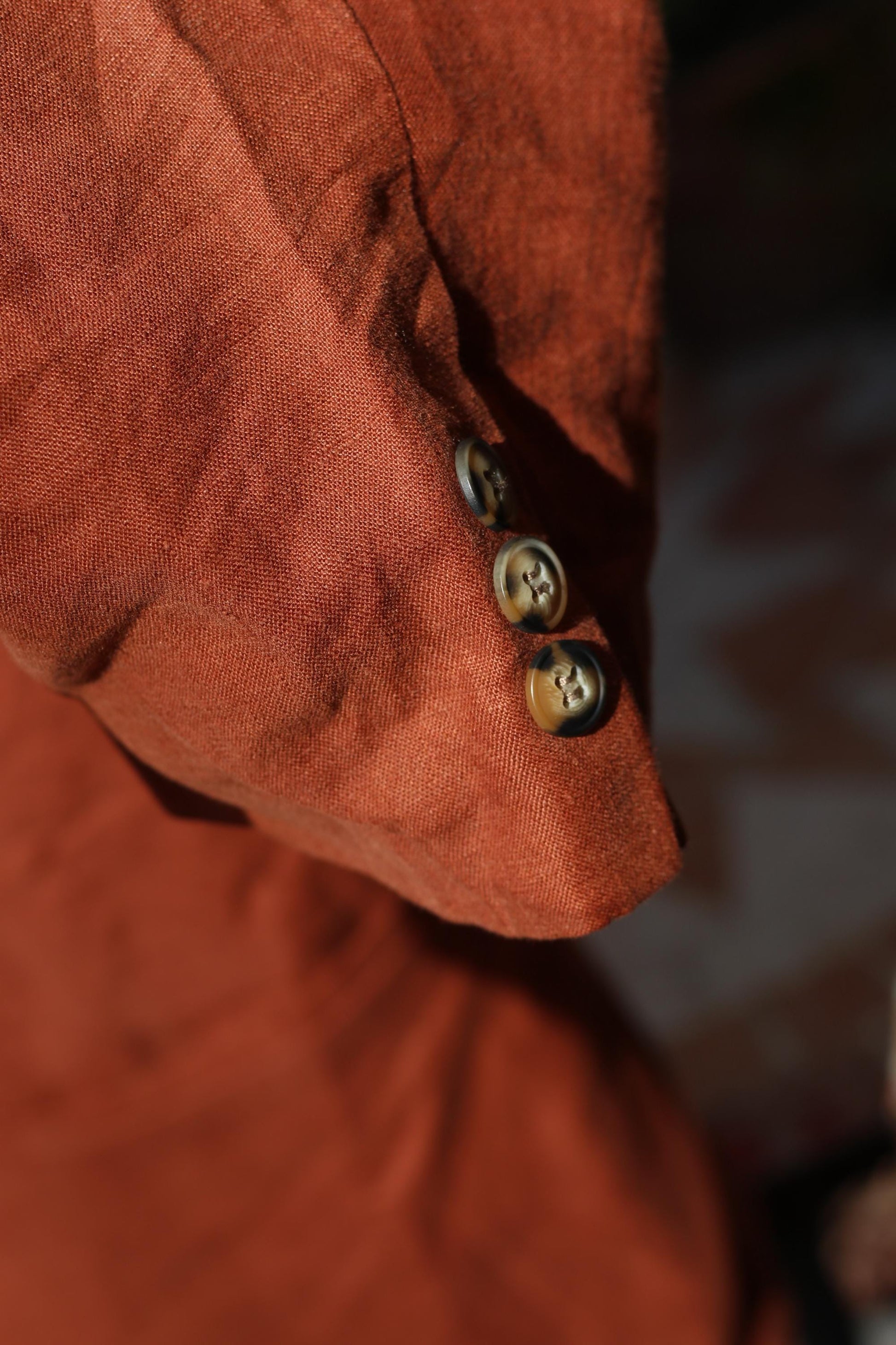 Vintage 100% Linen Blazer| Angelo Litrico Oversized XL Terracotta Orange Unisex Jacket