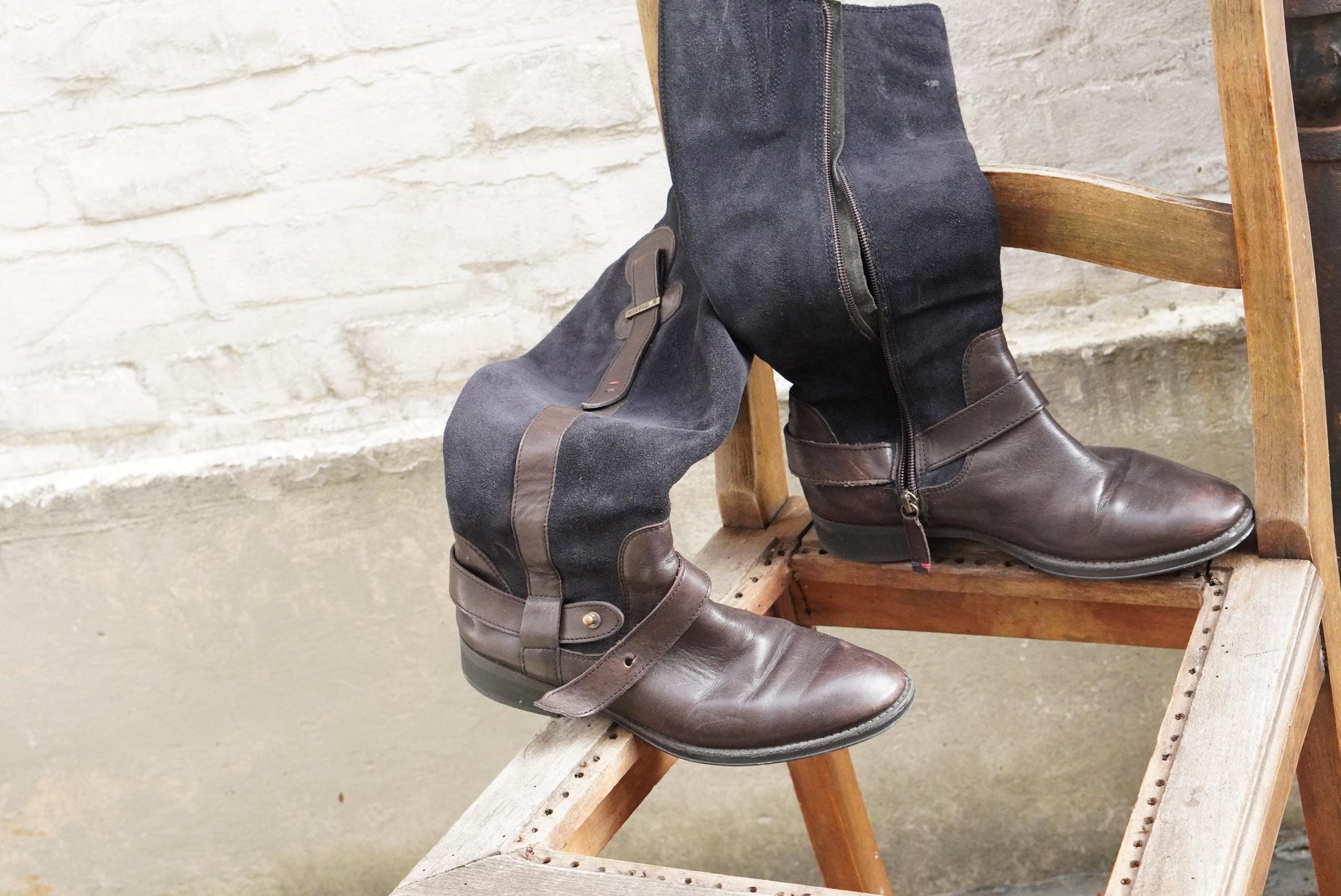 Tommy Hilfiger Boots - Vintage 2000s Brown Leather Suede - EU 37