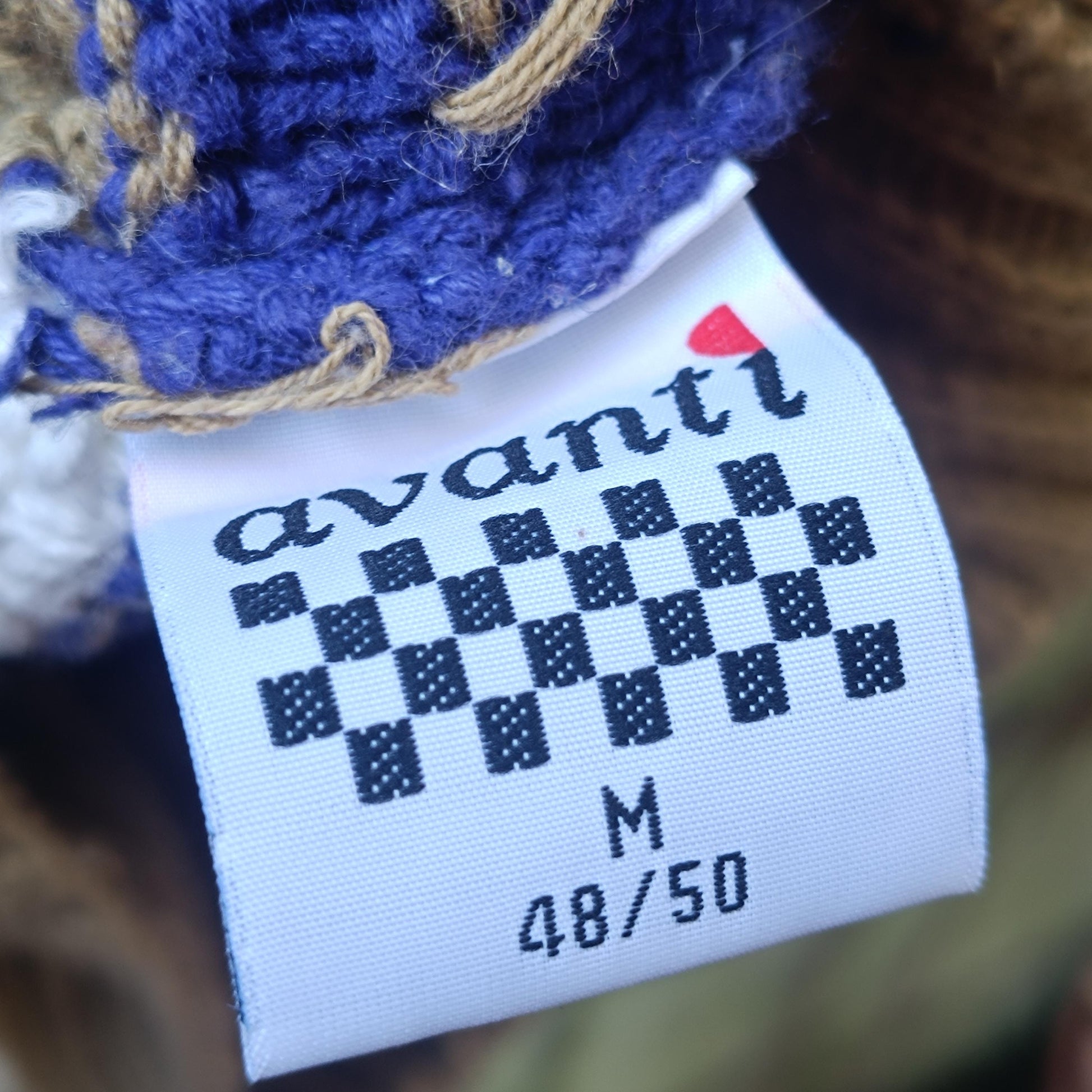 Vintage 90s Abstract Geometric Knit Sweater | Mixed Texture Ramie Cotton Jumper M