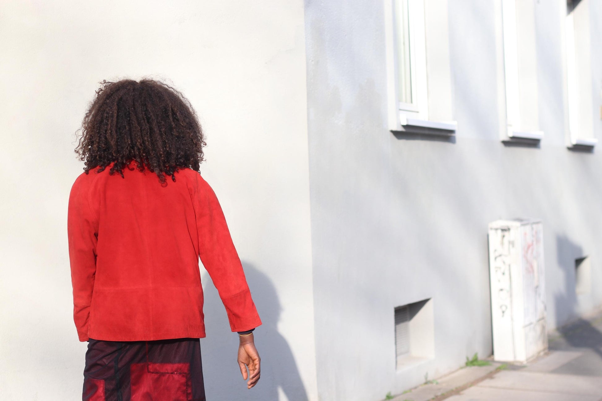 Vintage Red Suede Jacket| 80s Leather Blazer| Soft Suede Colorful Coat| Minimalist Outerwear