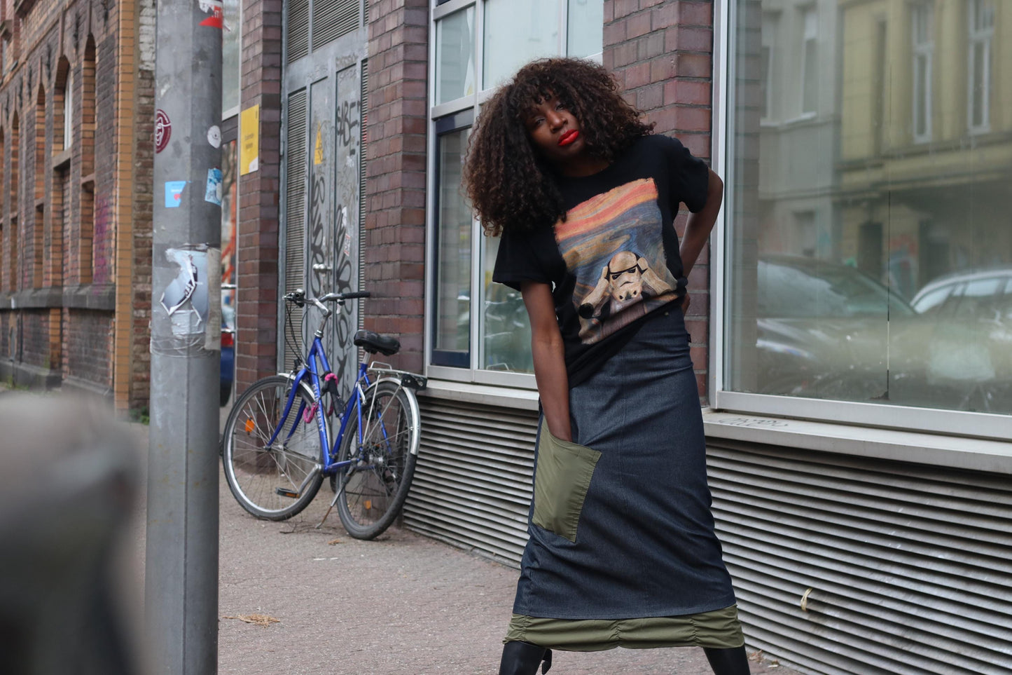 Y2k Denim Maxi Skirt| Avant Garde Cargo Pocket Long Skirt" Patchwork Utility Design XS