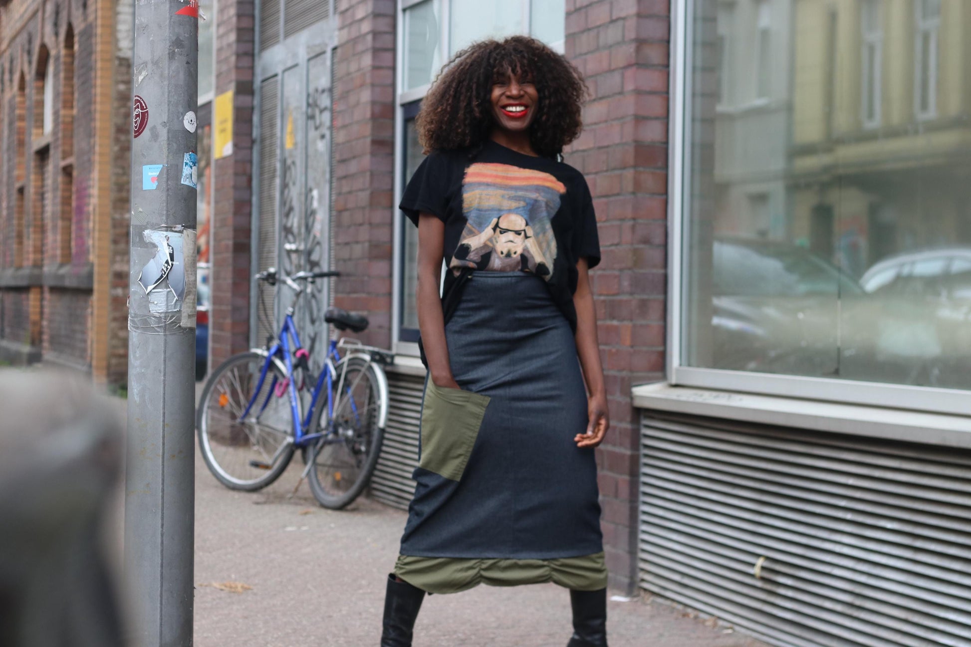 Y2k Denim Maxi Skirt| Avant Garde Cargo Pocket Long Skirt" Patchwork Utility Design XS